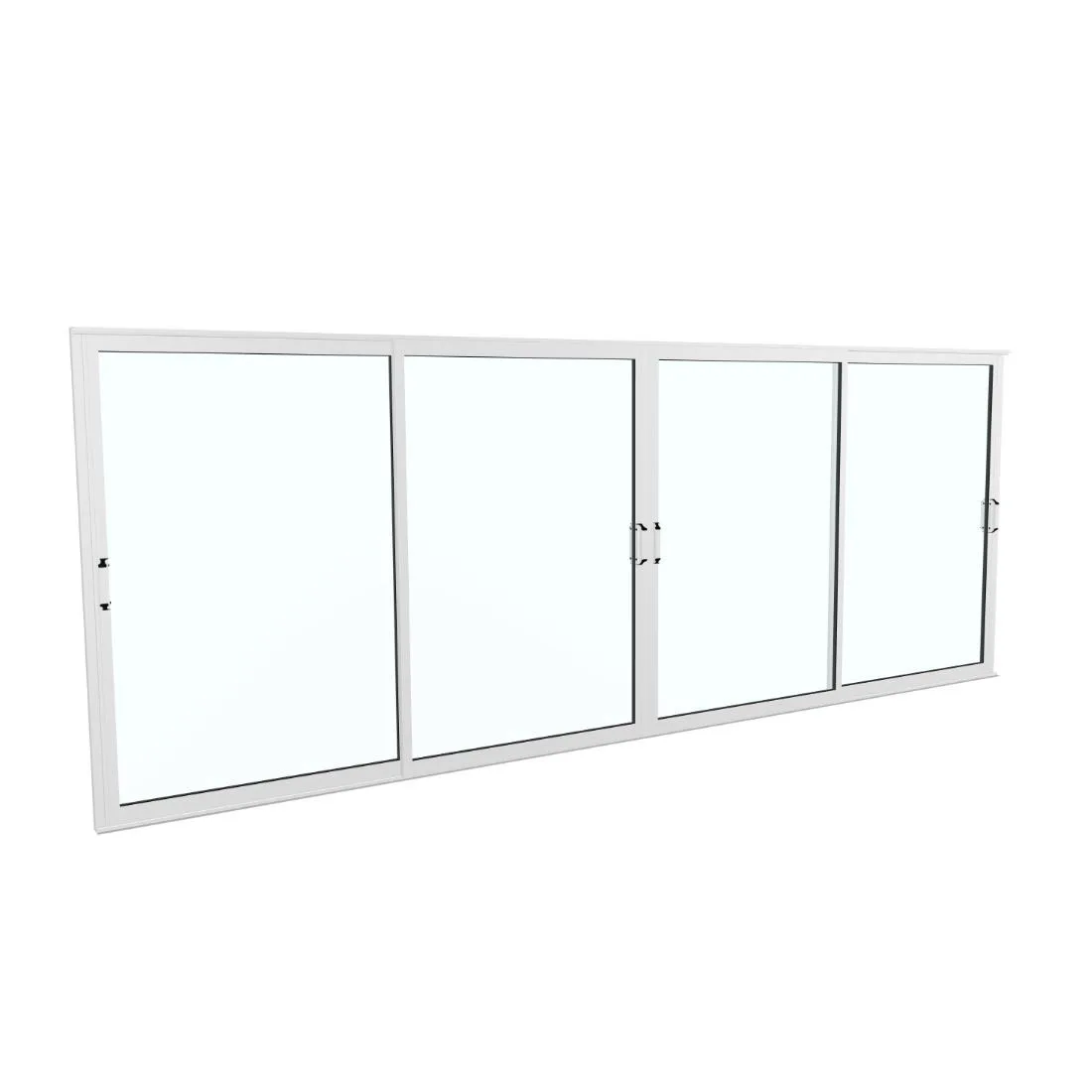 Landskap Skjutdörrsparti Robust B5247mm x H2000 - Vit Vår oc B5247 x H2000 mm - Vit