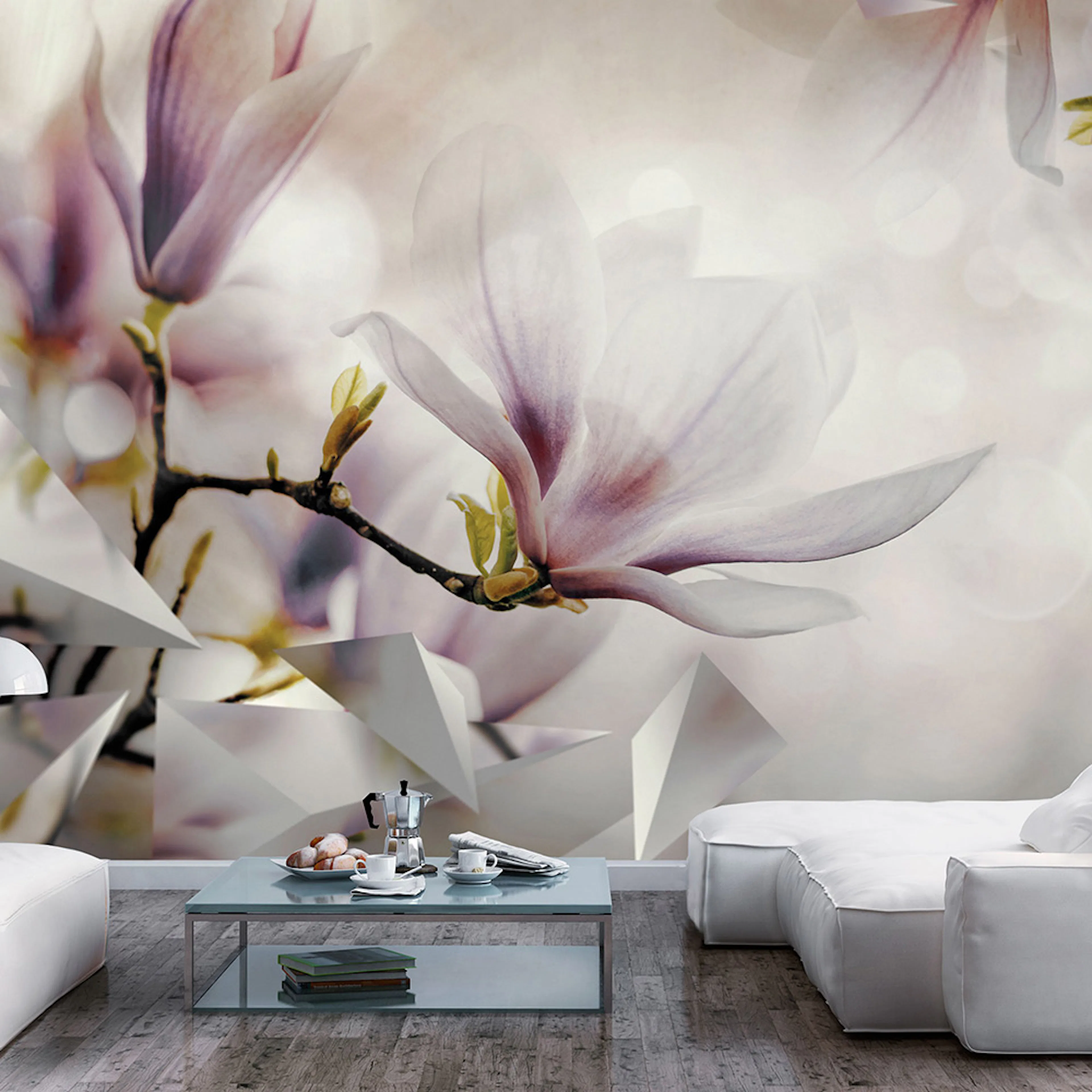 Fototapet Arkiio Subtle Magnolias - First Variant