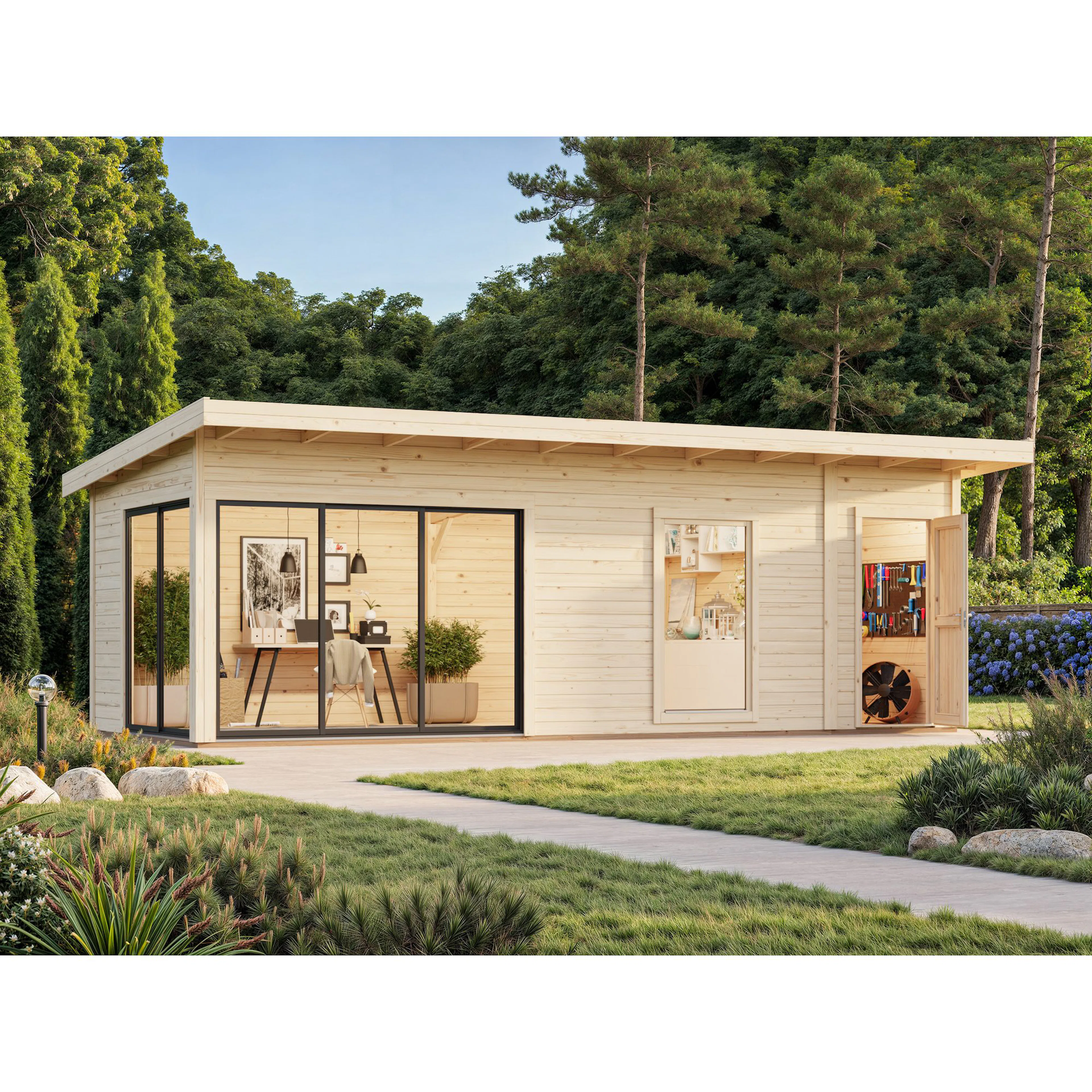 Stuga Palmako Andrea 22,1 m² Slide Plus (inv. 21,1 m²)