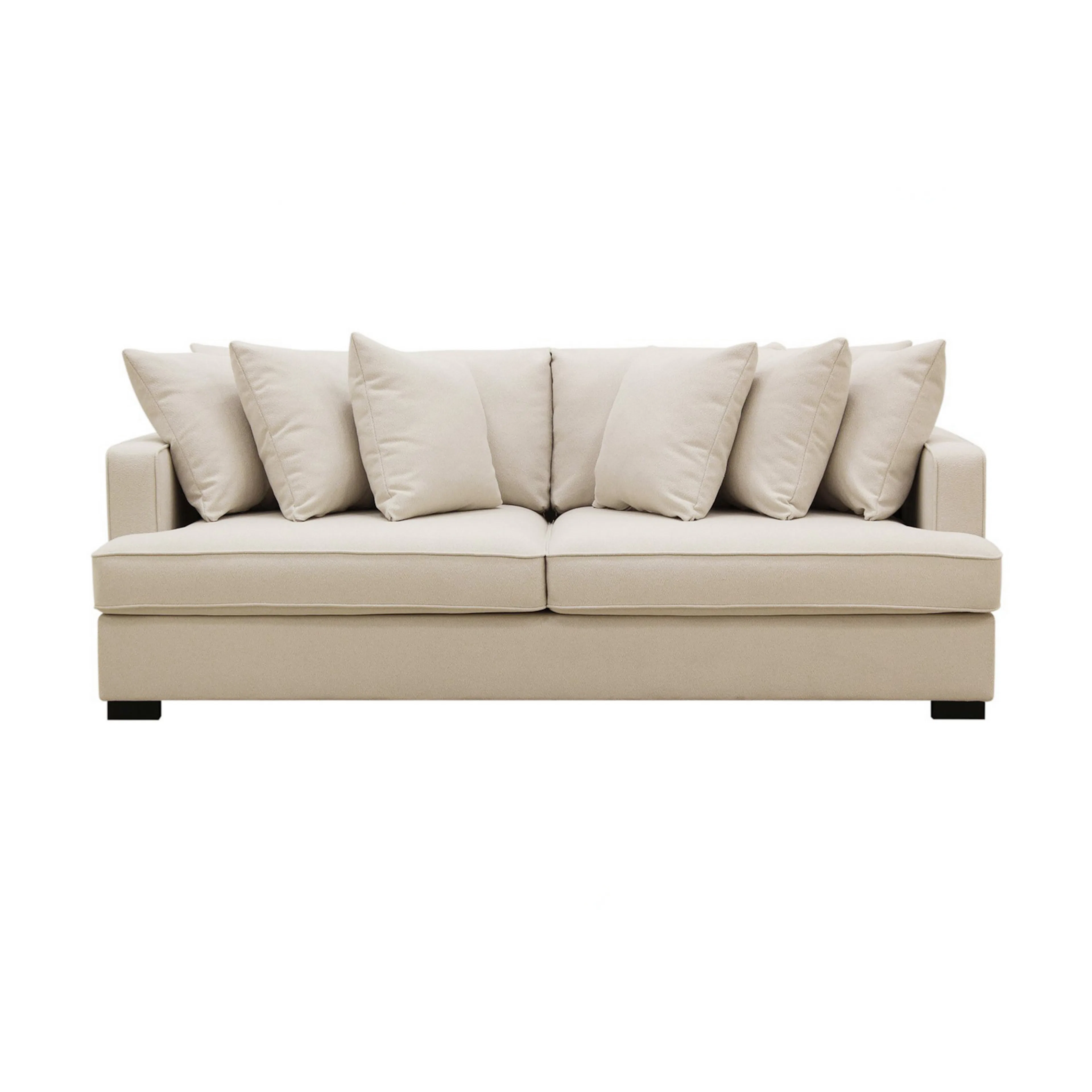 Rossita 4-sits Djup Soffa i Bouclé Beige Bouclé