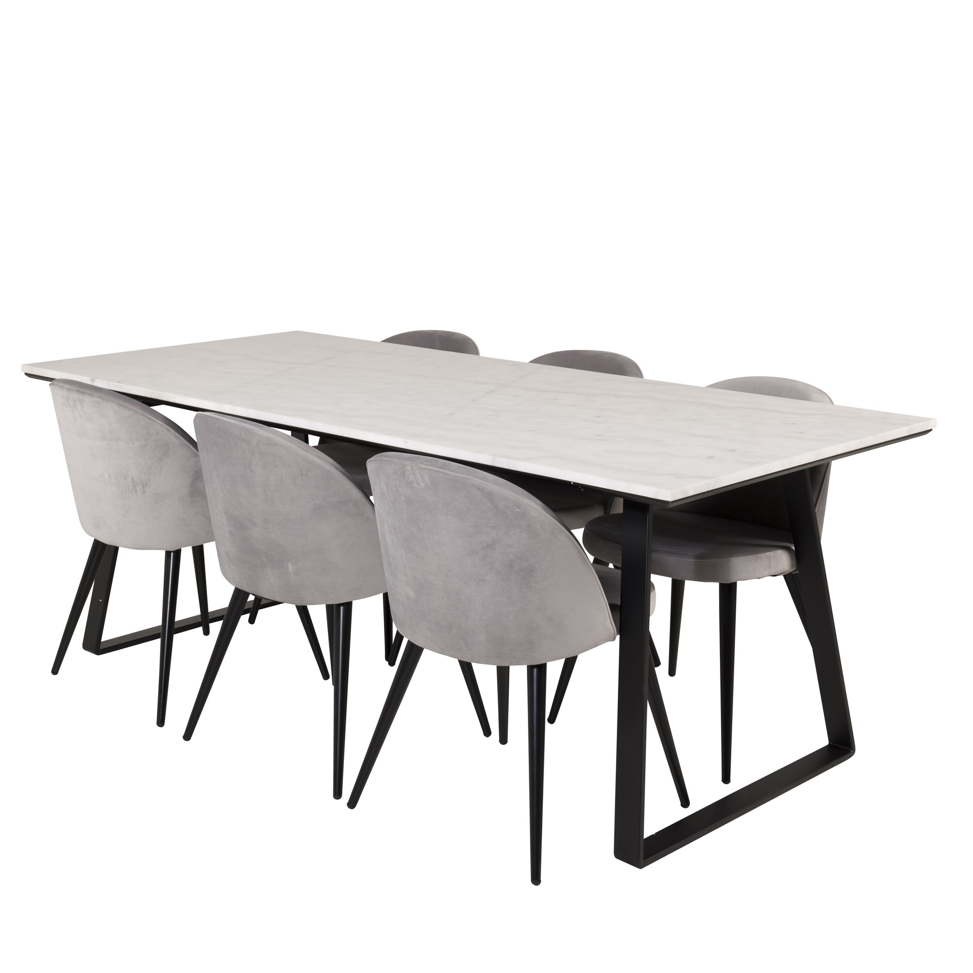 Matgrupp Venture Home Estelle 200 med 6 Valentina Stolar