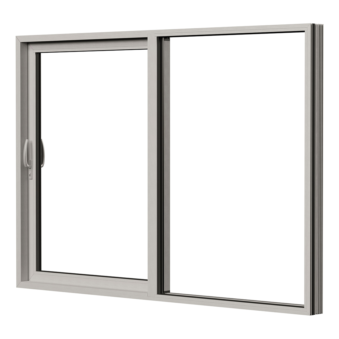 Skjutdörr NorDan HelAlu Aluminium 2-Delad Enkelspår