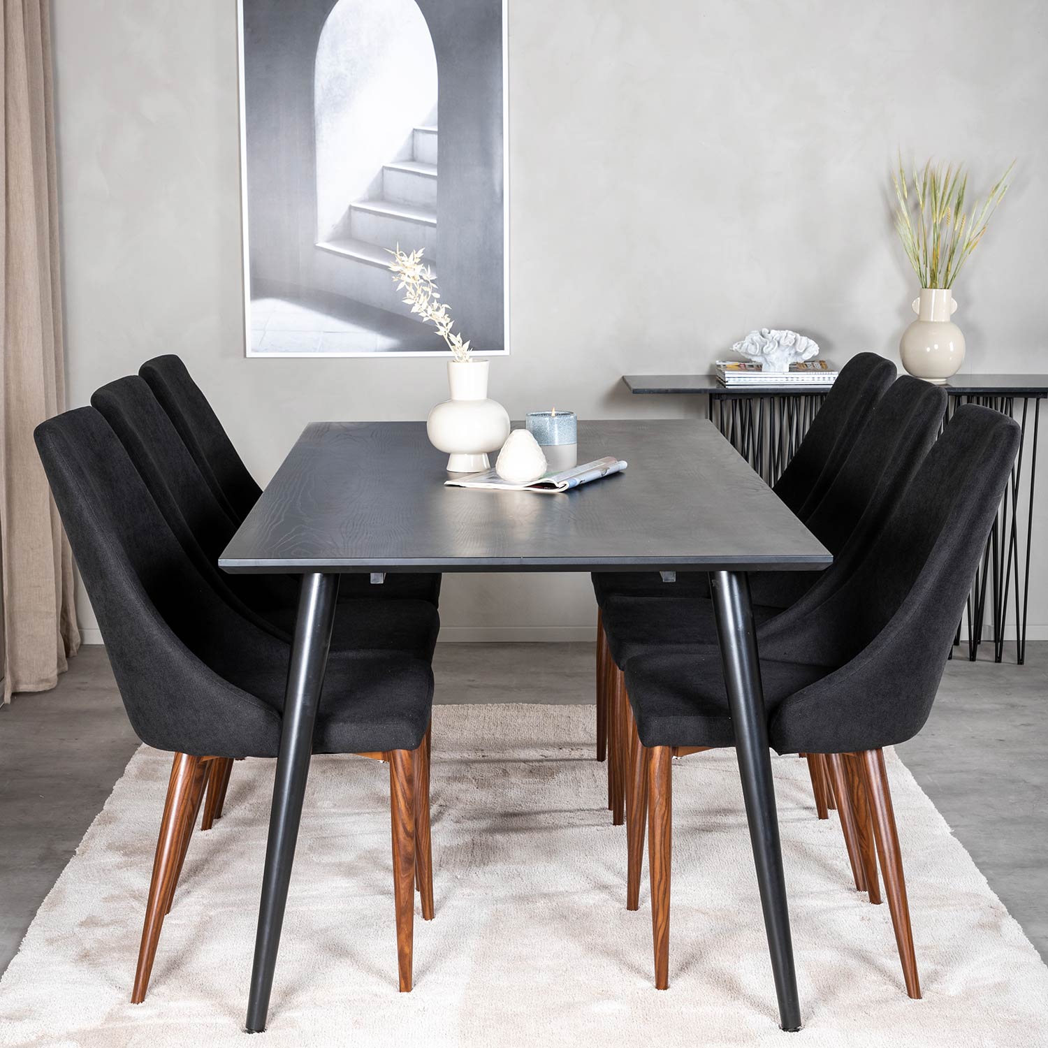 Matgrupp Venture Home Dipp med 6 Leone Stolar