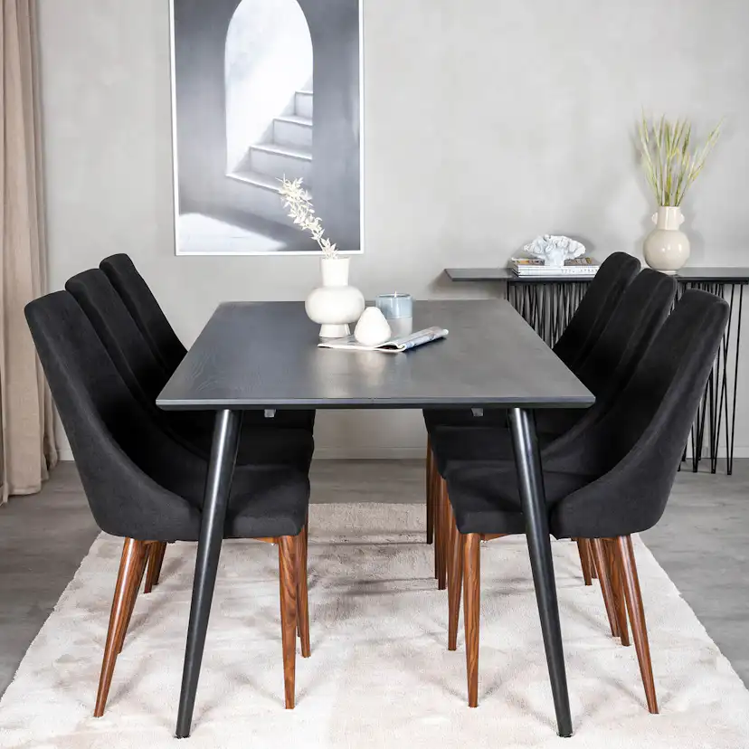 Matgrupp Venture Home Dipp med 6 Leone Stolar