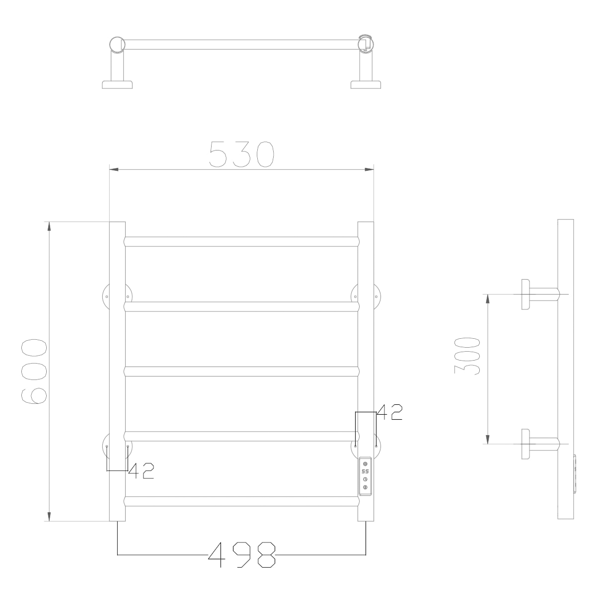 Handdukstork Innosanit 80 W 5-strip