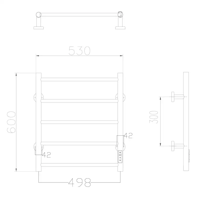 Handdukstork Innosanit 80 W 5-strip