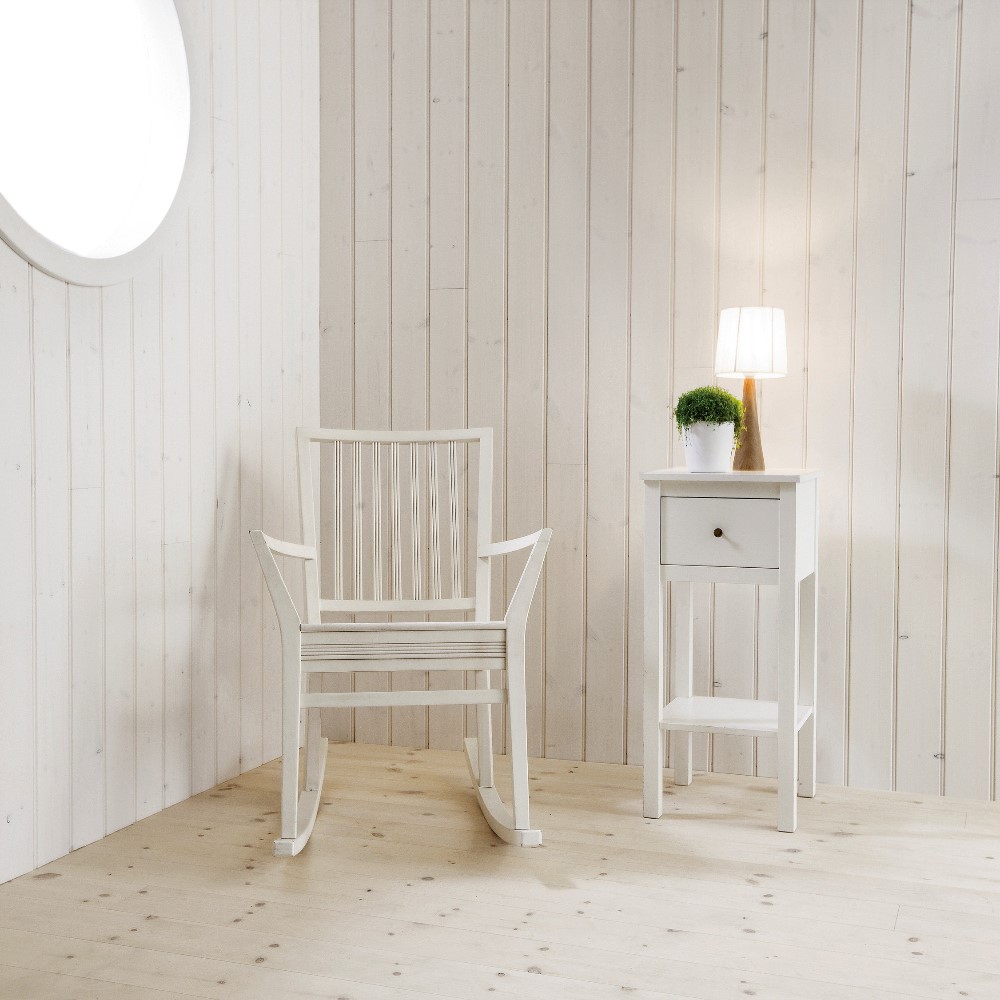 Panel Ändspont Baseco Laserad Vit Pärlspont