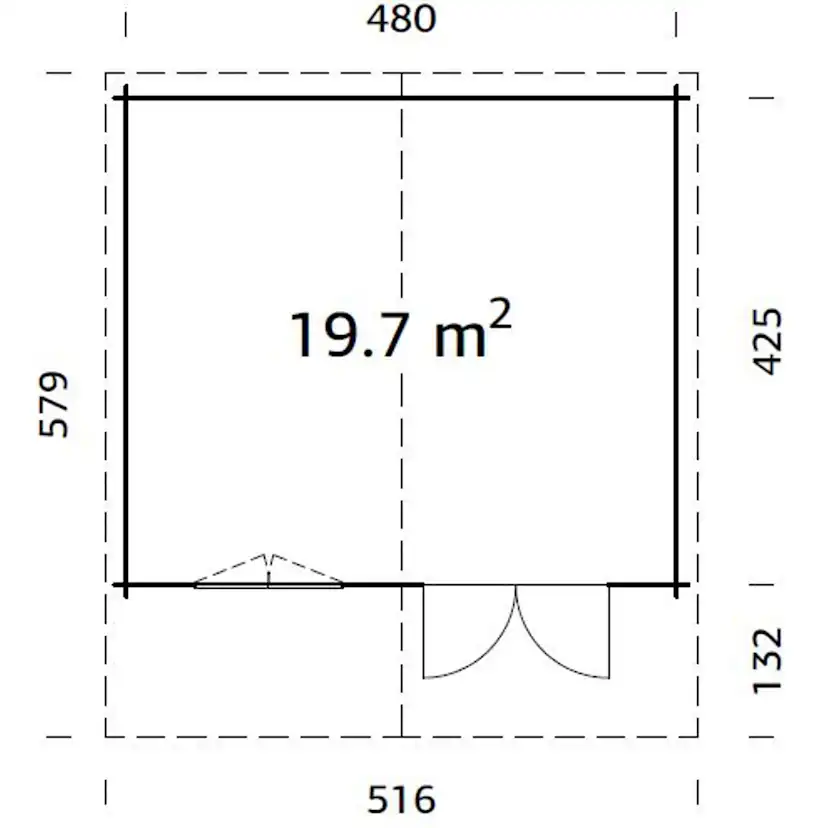 Britta 19,7 m2 Brun dippad