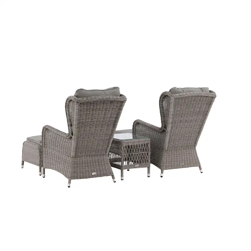Washington Lounge-set - Grå / Grå dyna Natur