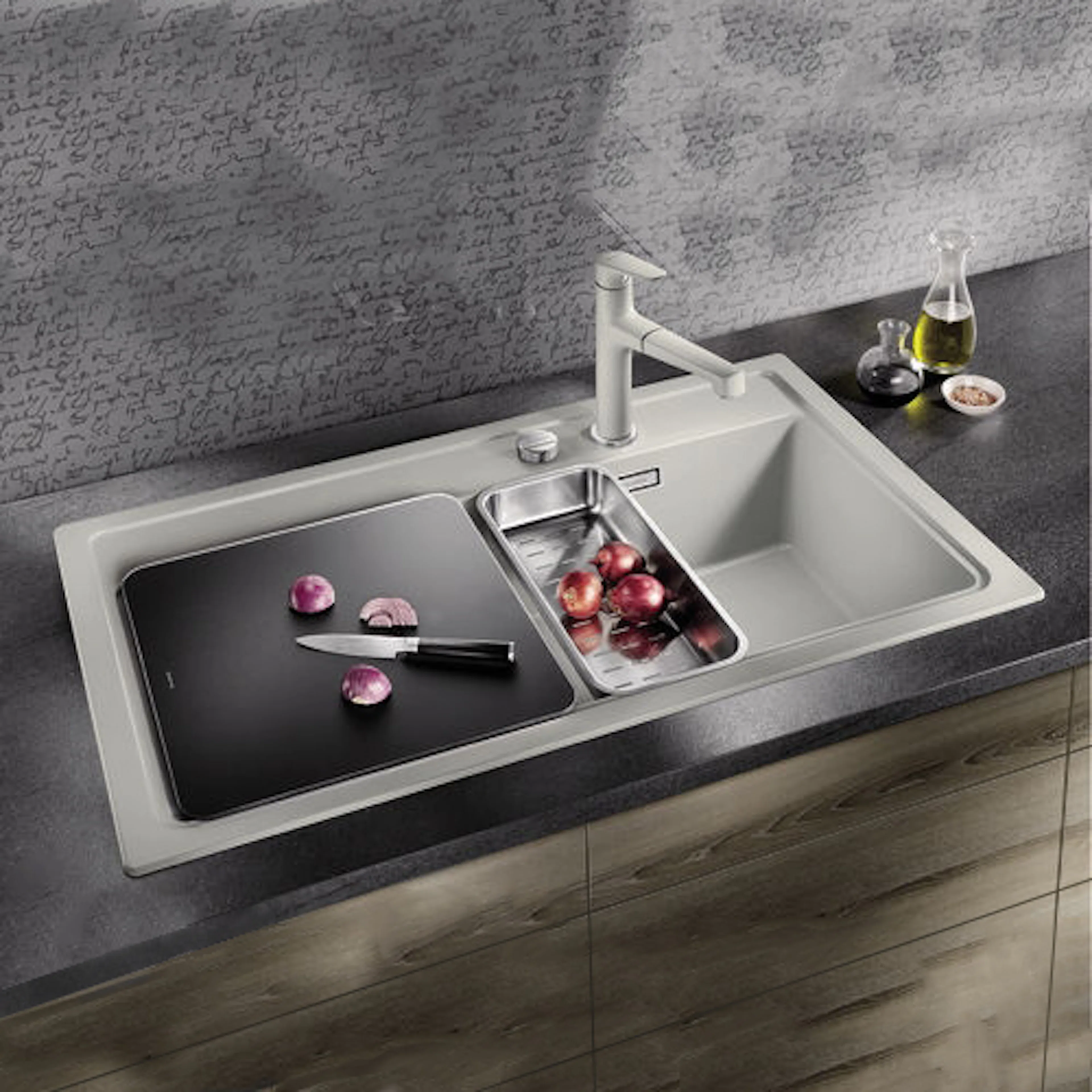 Sköljskål Blanco Rostfritt stål 361 x 167 mm