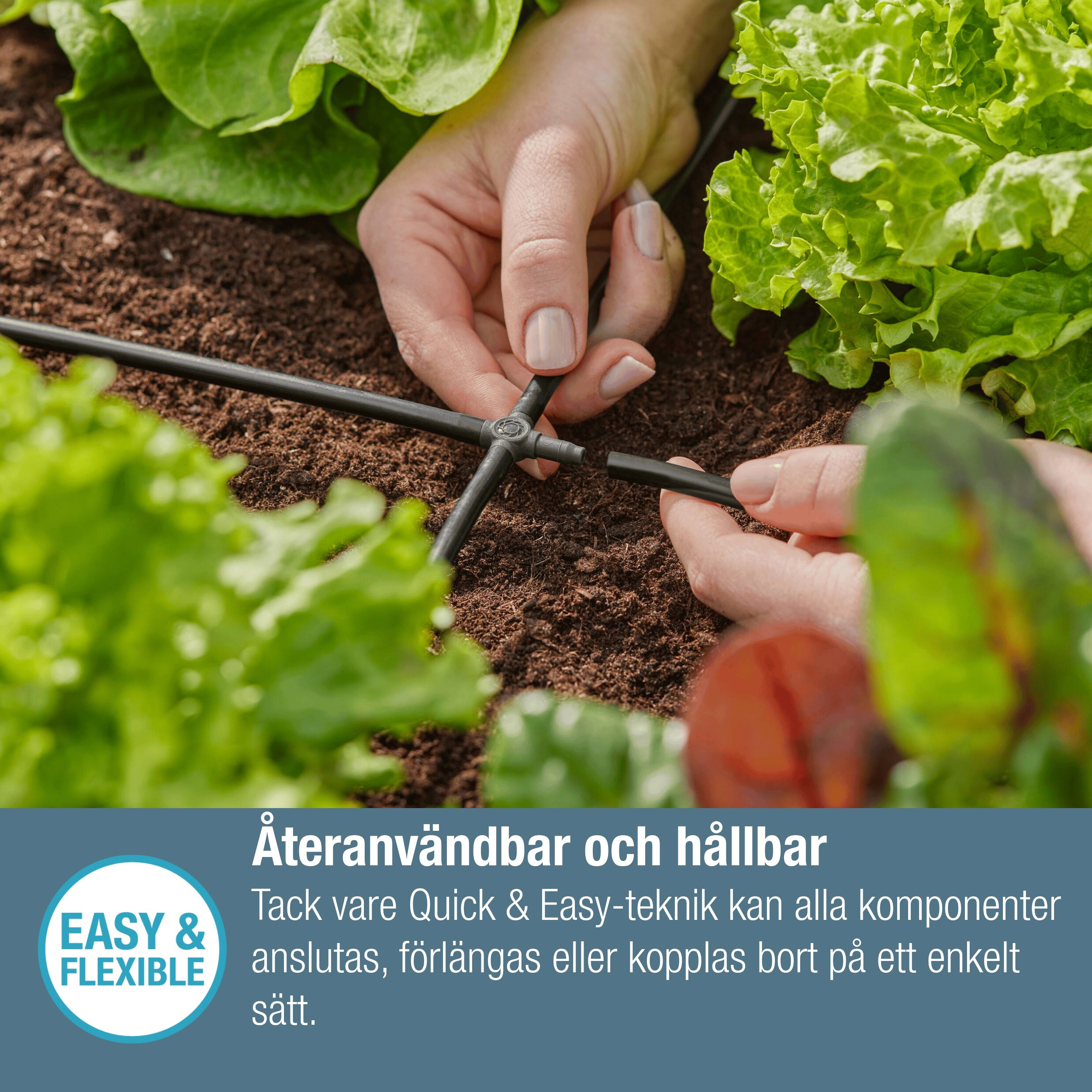 Krysskoppling Gardena Micro-Drip 4,6 mm