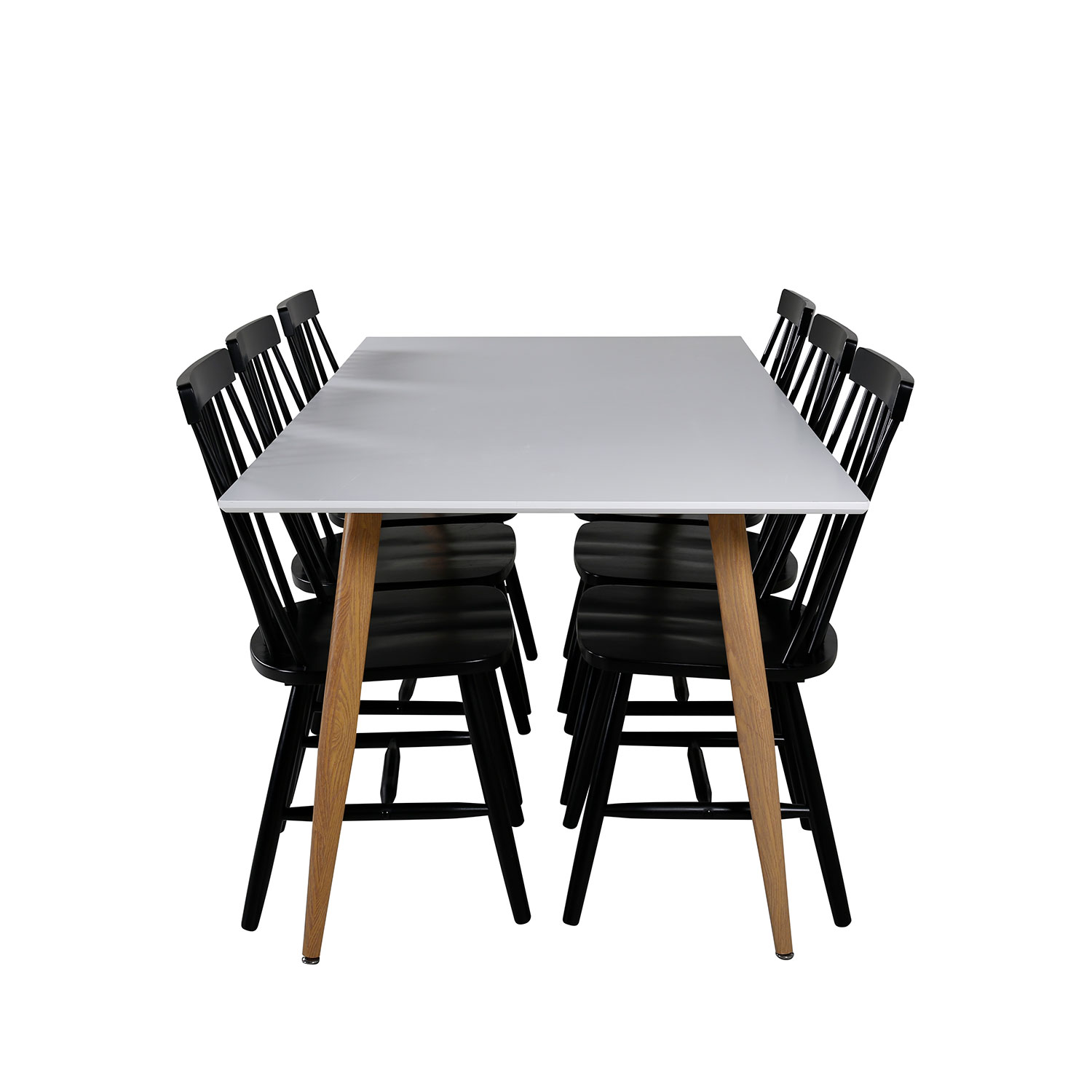 Matgrupp Venture Home Polar med 6 Lönneberga stolar