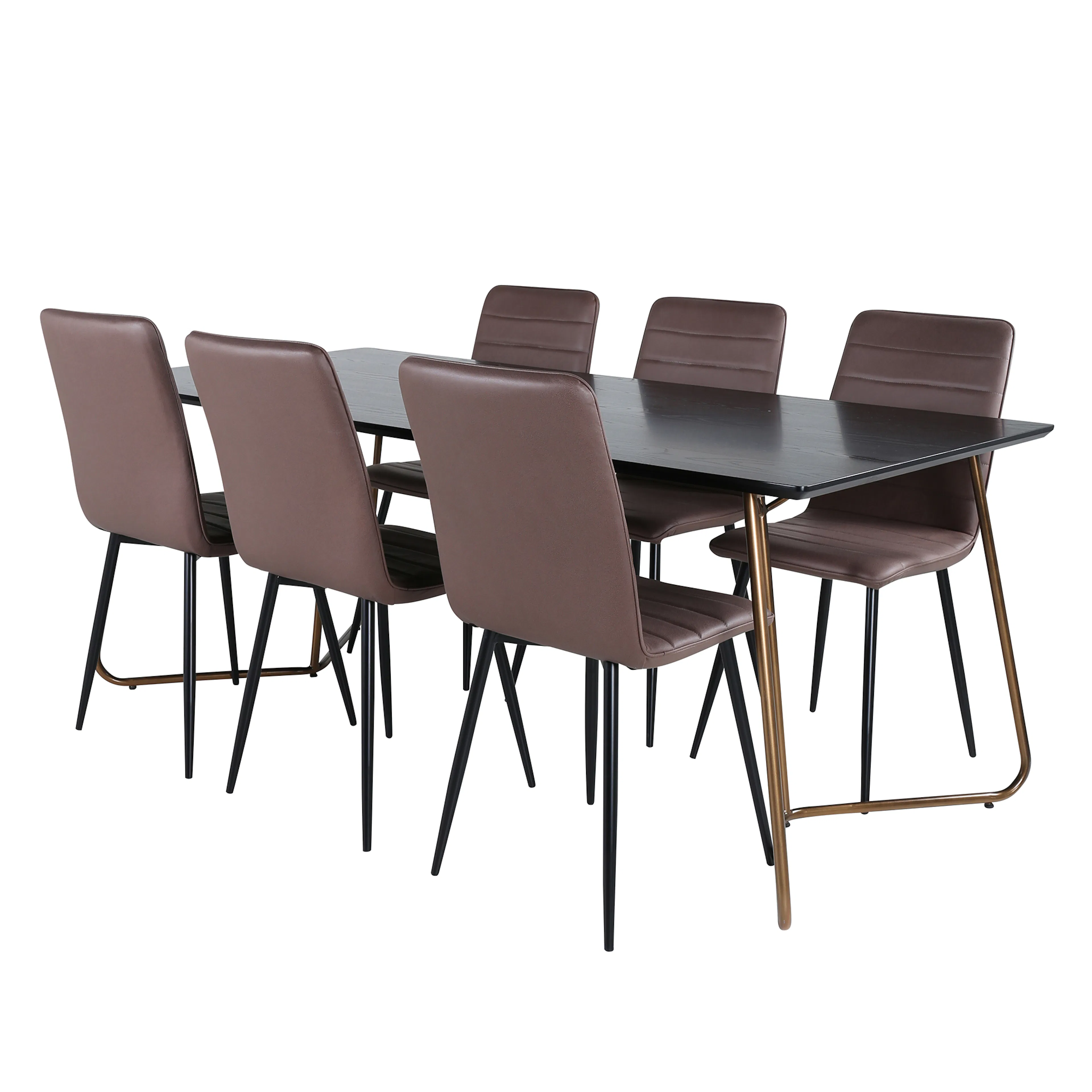 Matgrupp Venture Home Annika med 6 Walerina Stolar