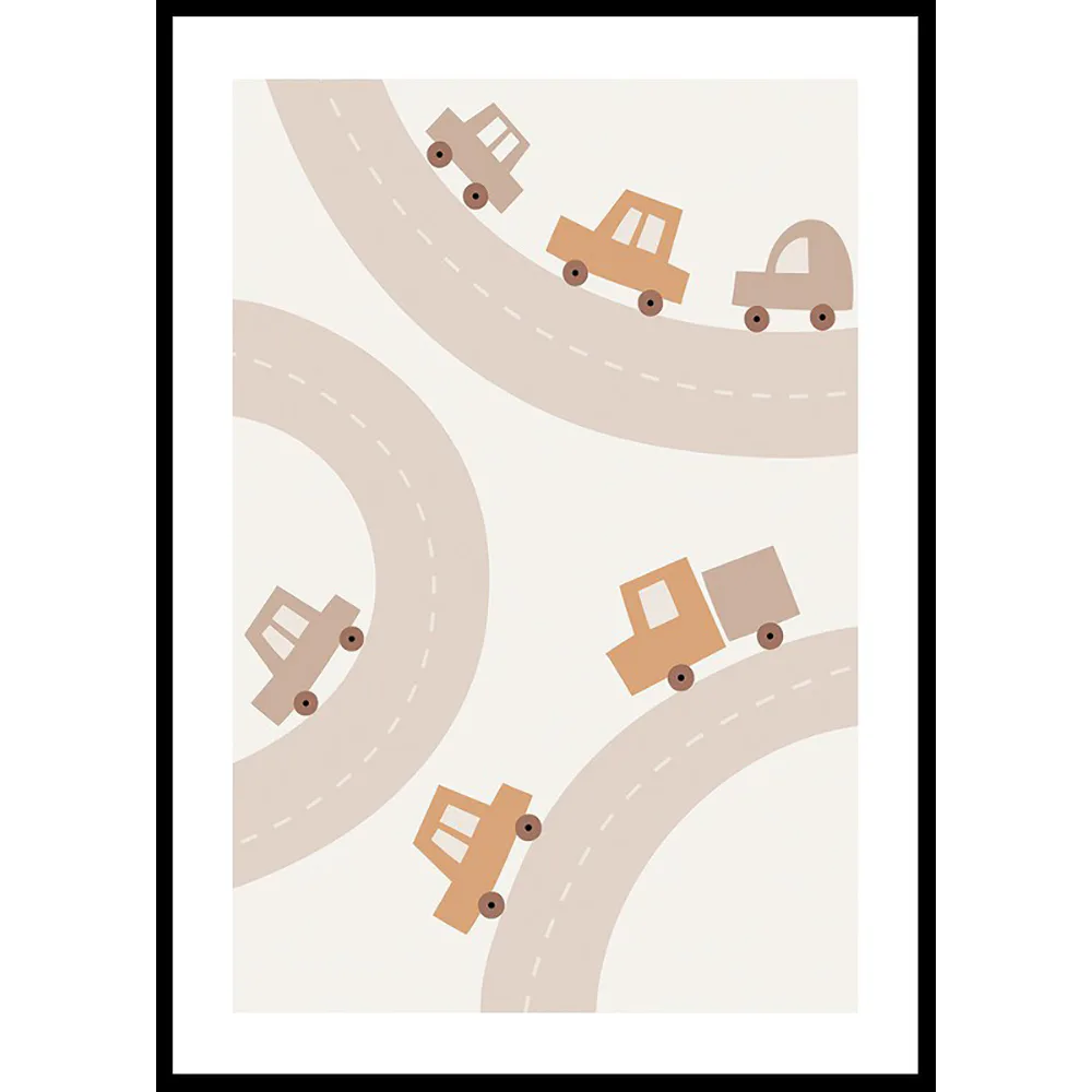 Poster Gallerix Cars And Roads