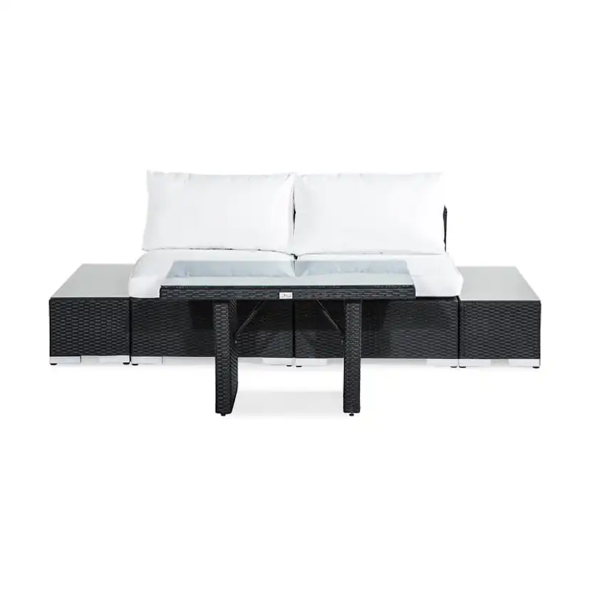 Loungegrupp Comfort Garden Bahamas 2-sits med Avslut och Bord