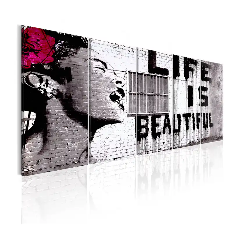 Tavla Arkiio Banksy Life Is Beautiful