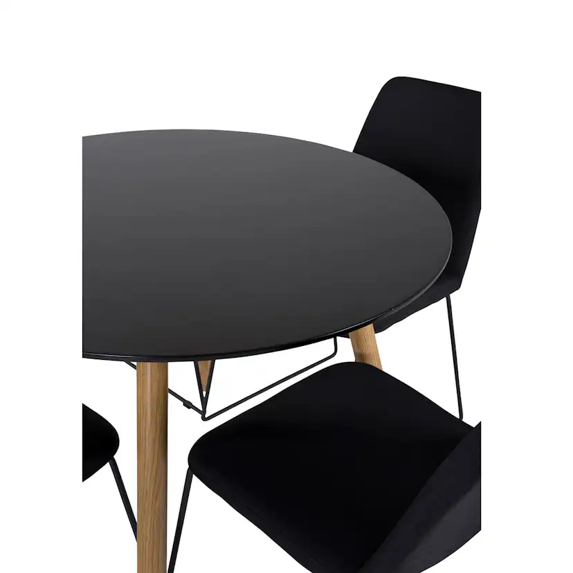 Matgrupp Venture Home Plaza Ø100 cm med 4st Muce Matstolar