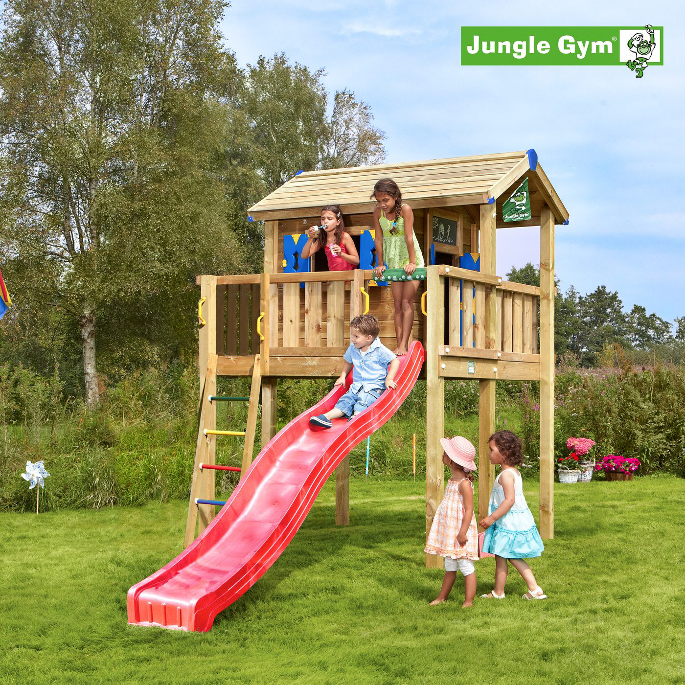 Lektorn Jungle Gym Lekstugetorn XL komplett inkl. rutschkana