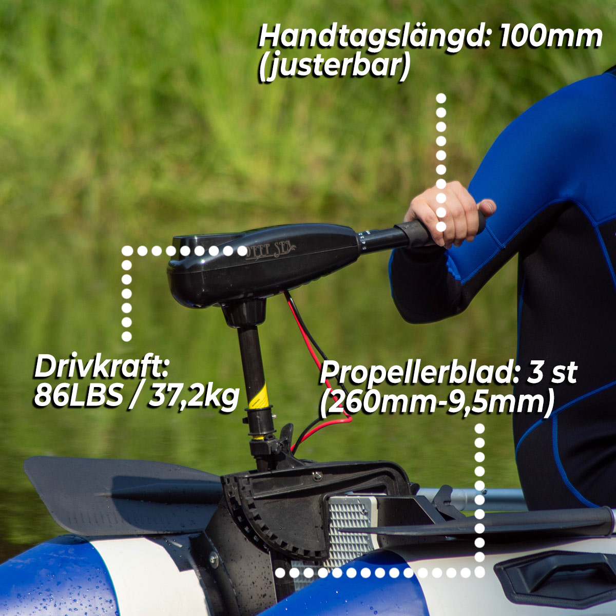 Elmotor Båt Deep Sea Elektrisk 86LBS