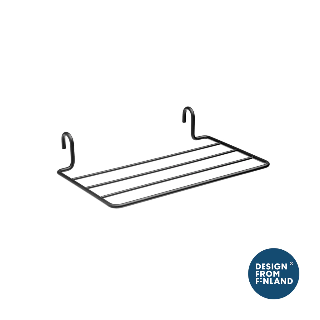 Accessory to TANGO, pivo shelf, 350mm, black Svart, Bredd: 380 mm