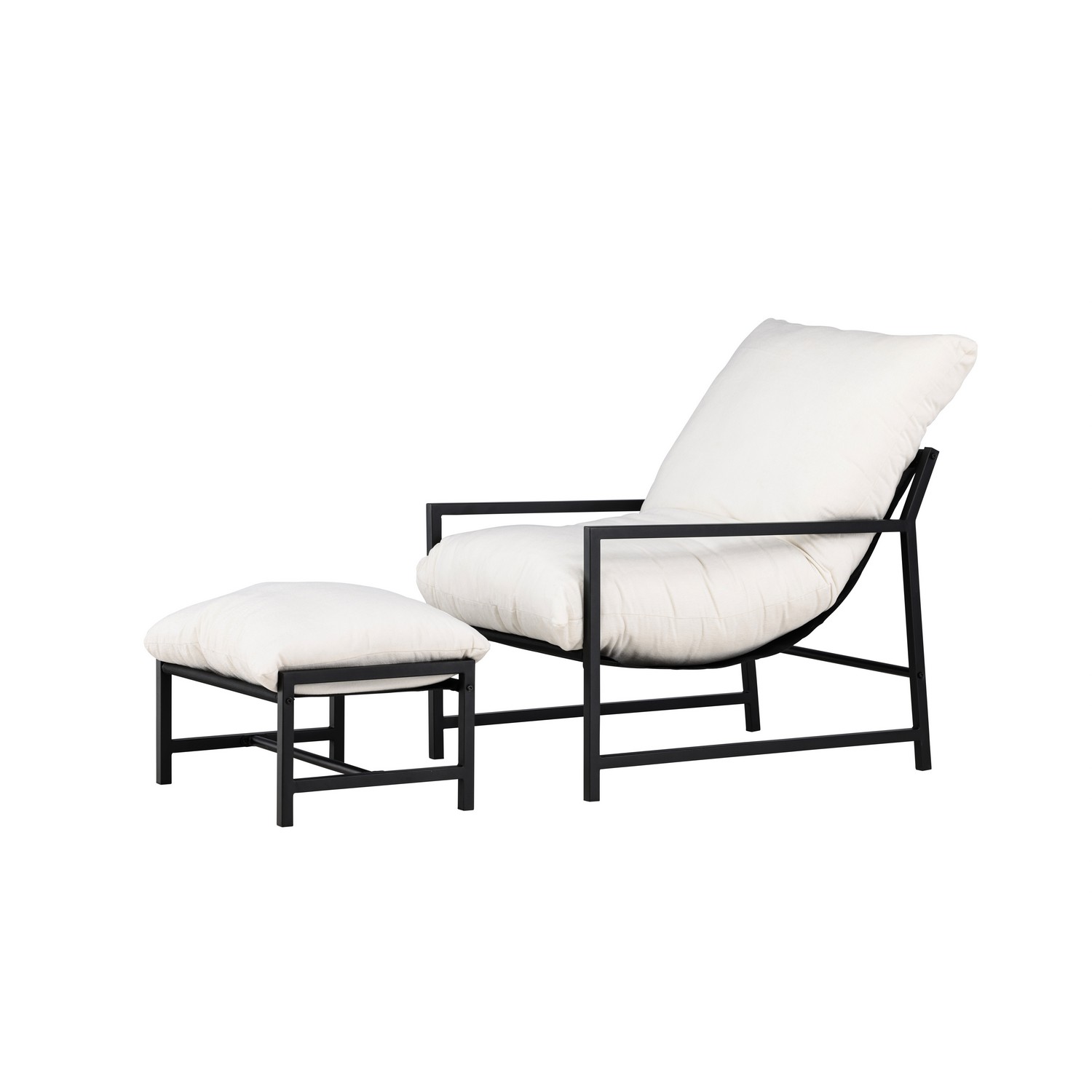 Corso Lounge Chair - Black / Beige Svart