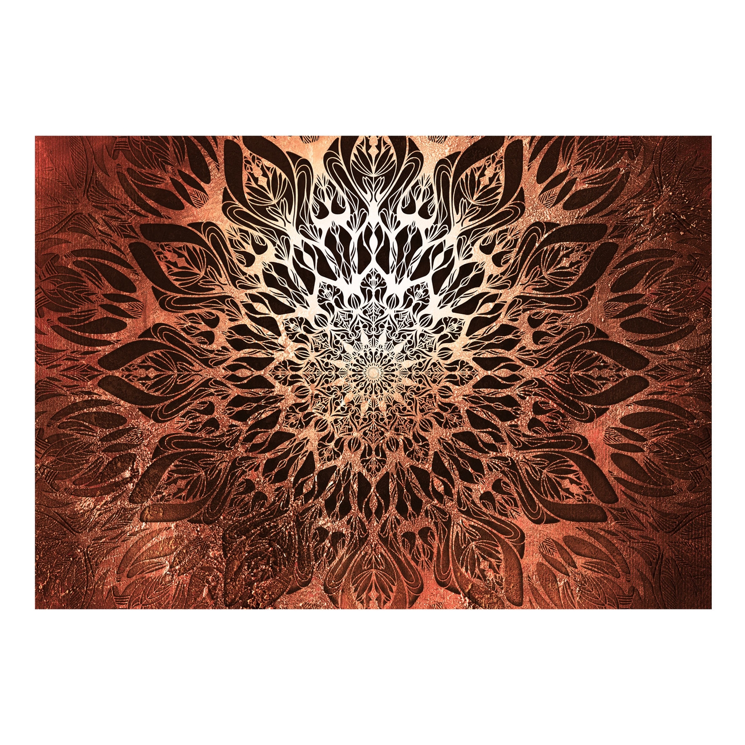 Självhäftande fototapet - Spider Web (Orange) 196x140 Storlek: 196x140 cm