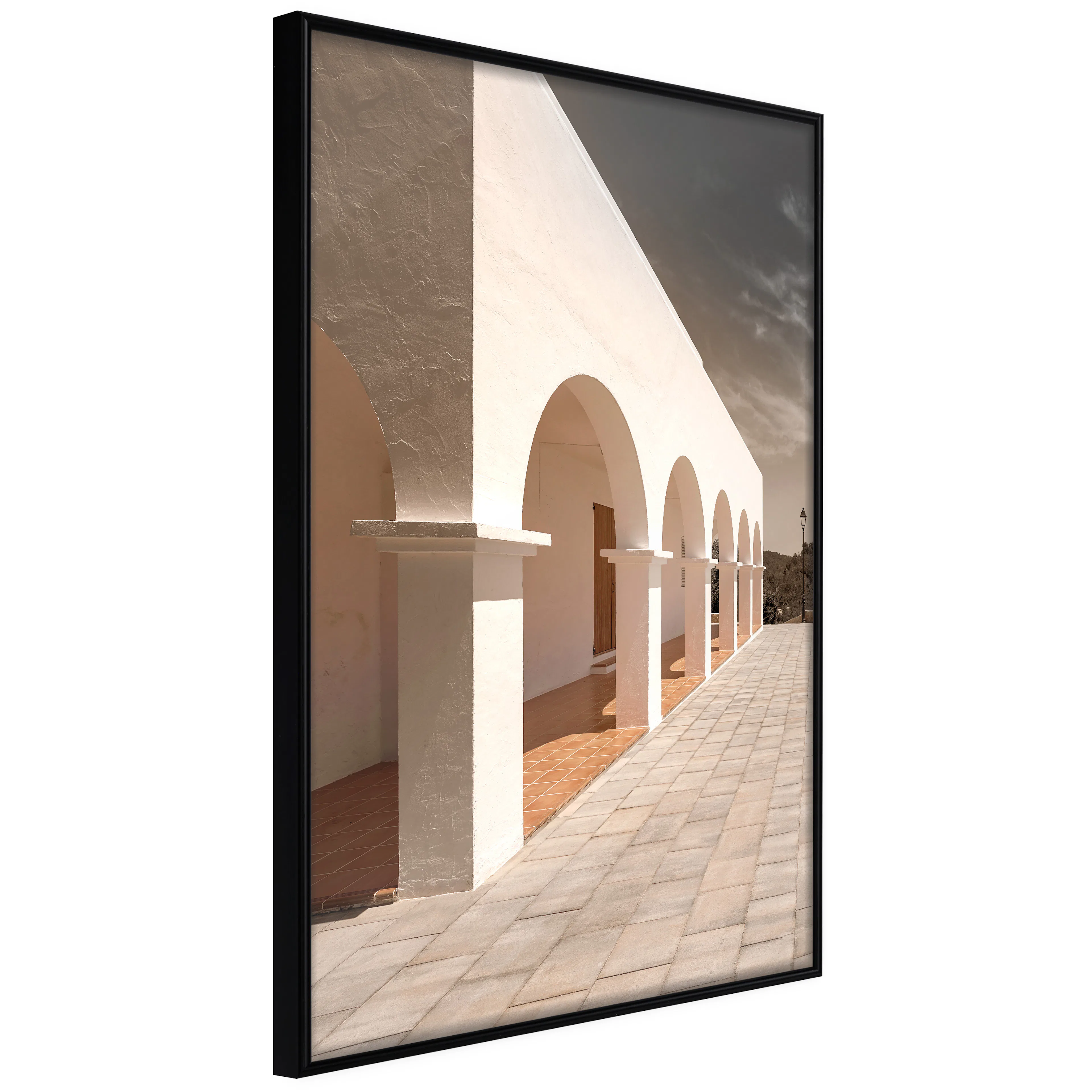 Affisch - Sunny Arcades [Poster] 40x60 Svart ram, 40x60 cm