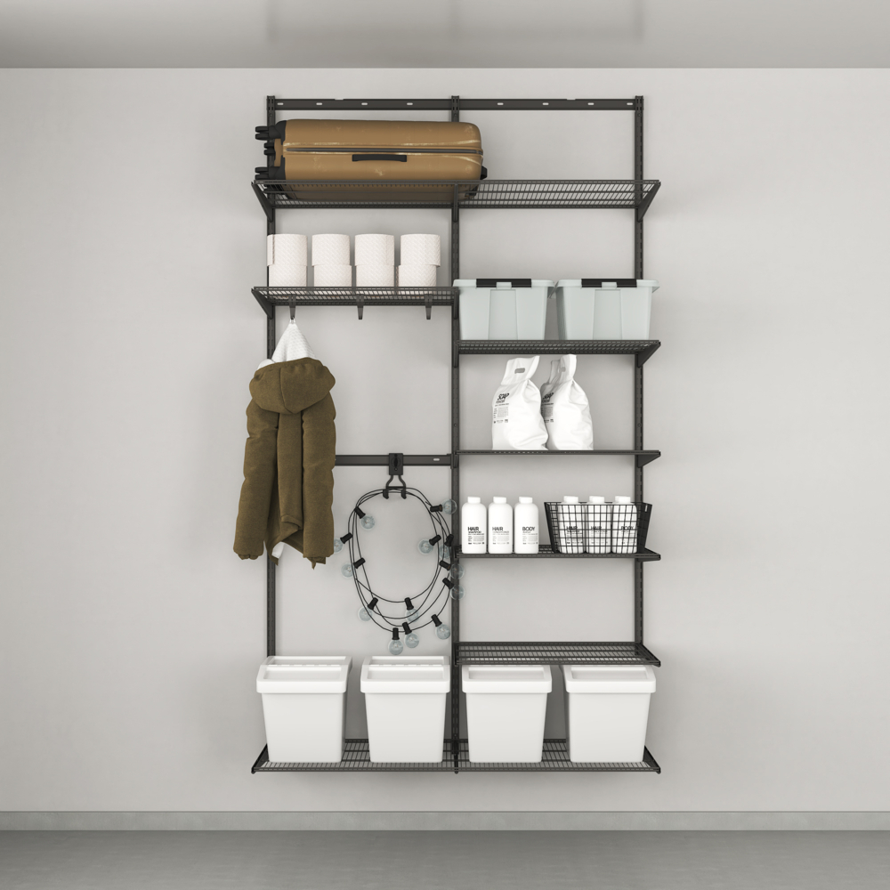Familjeförvaring Elfa Ready Solution 1 Garage+  B: 1248 mm med Täcklist