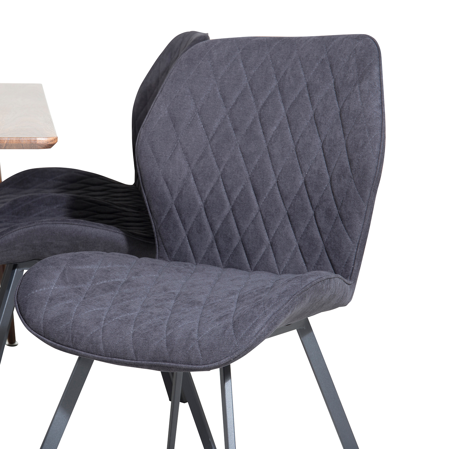 Polar Dining Table 180 cm+Gemma  Dining Chair Valnöt/Svart