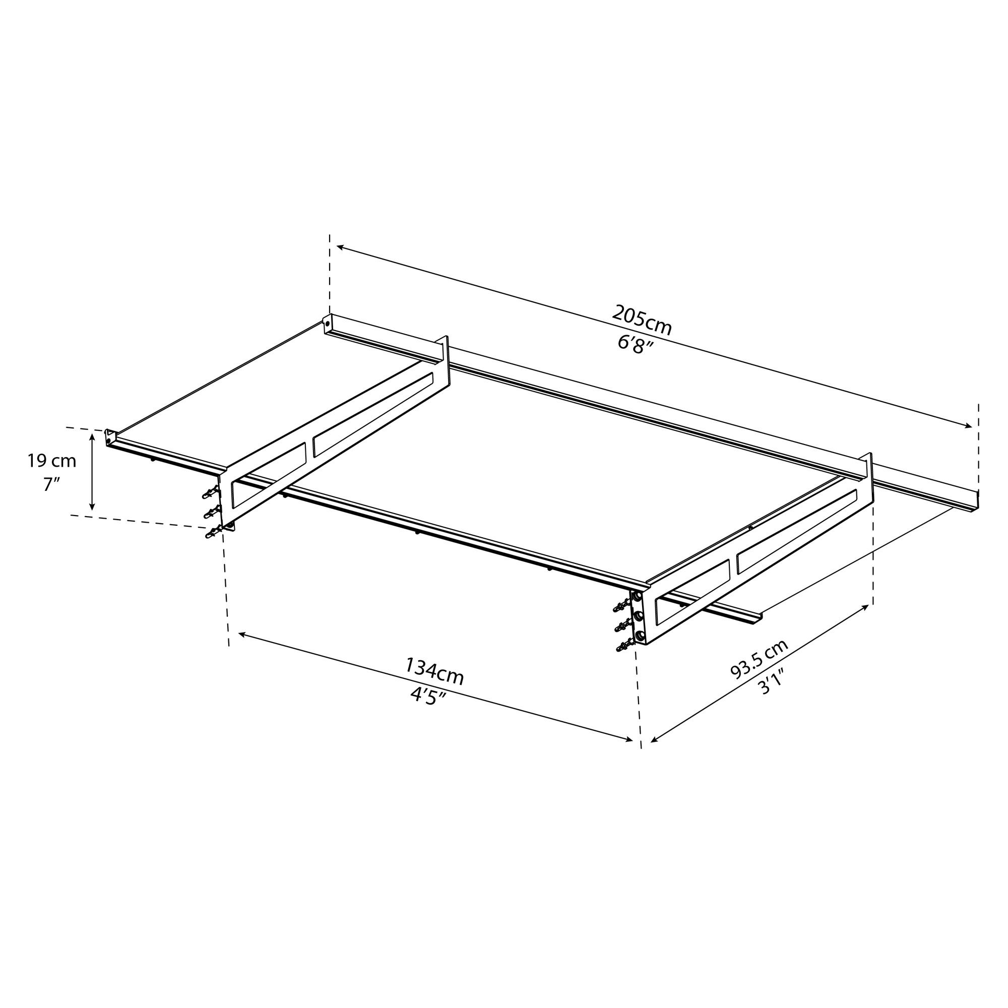 Entrétak Canopia by Palram Helsingborg Glas Akrylglas 2050 mm