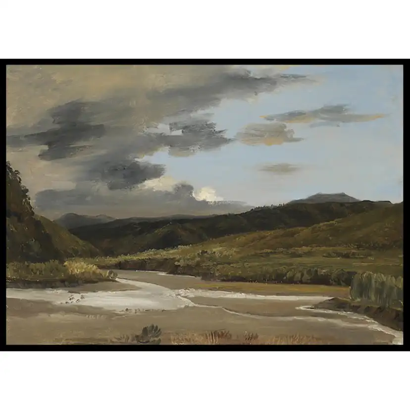 Poster Gallerix Plein-air Sketch Of A River By Jules Coignet