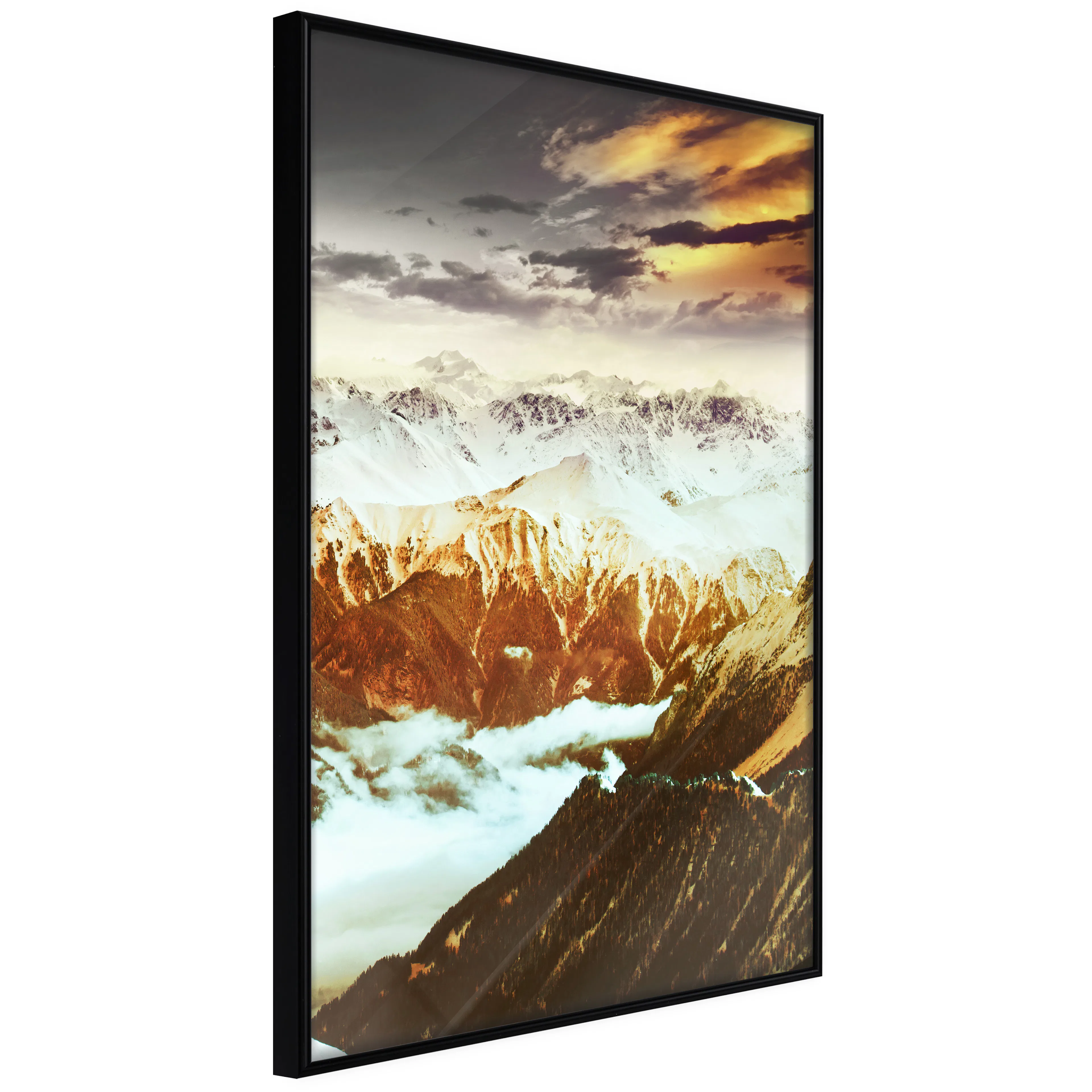 Affisch - Copper Mountains [Poster] 40x60 Svart ram, 40x60 cm