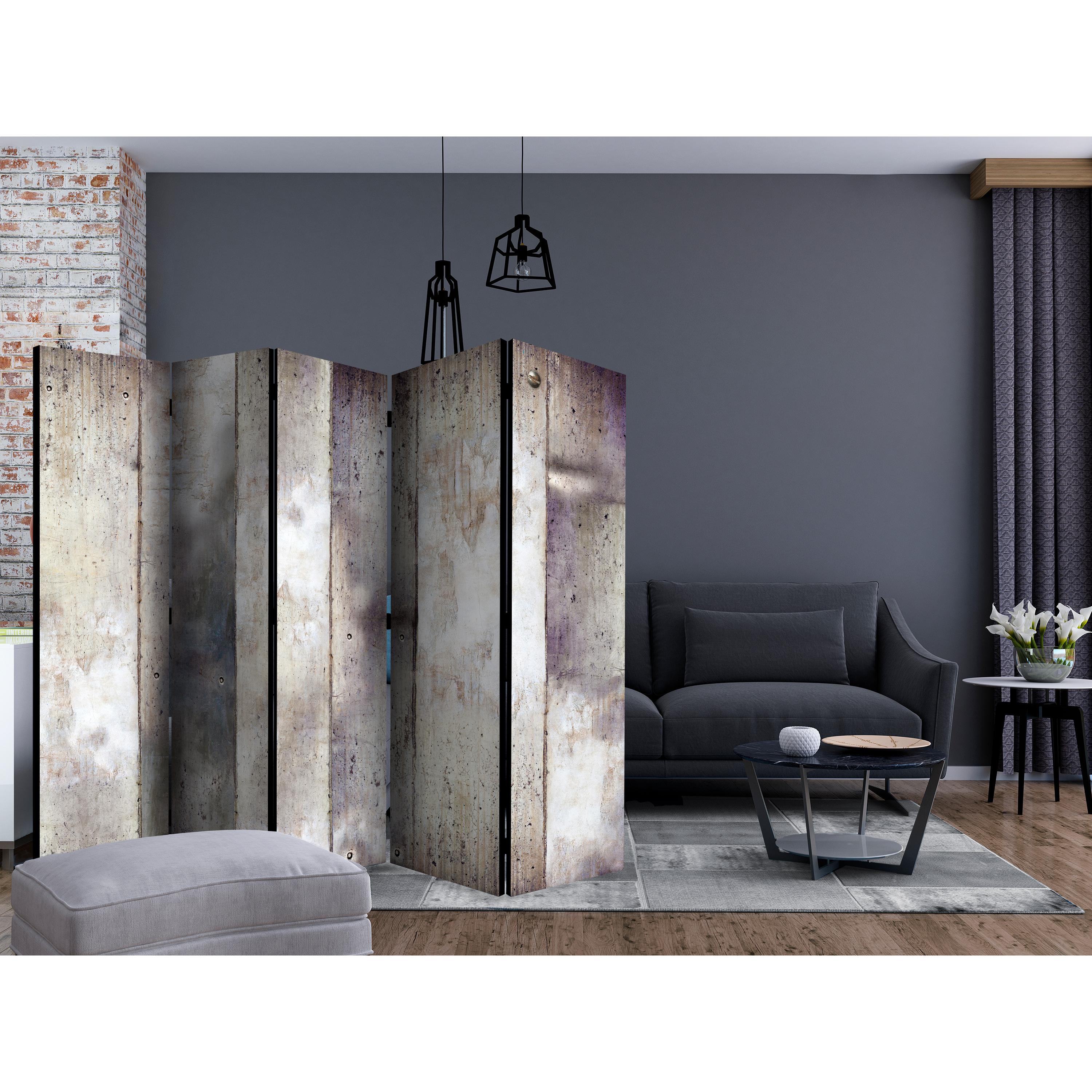 Rumsavdelare Arkiio Shades of Gray II 225x172 cm