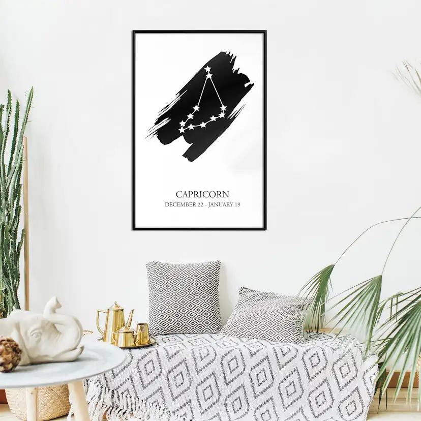 Poster Artgeist Affisch Zodiac Signs Capricorn