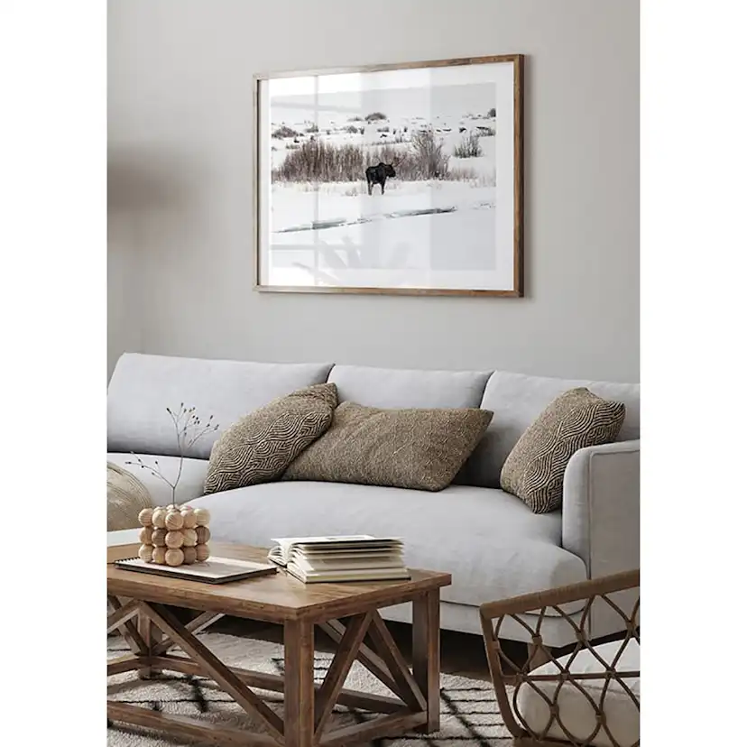 Poster Gallerix Moose In Snow