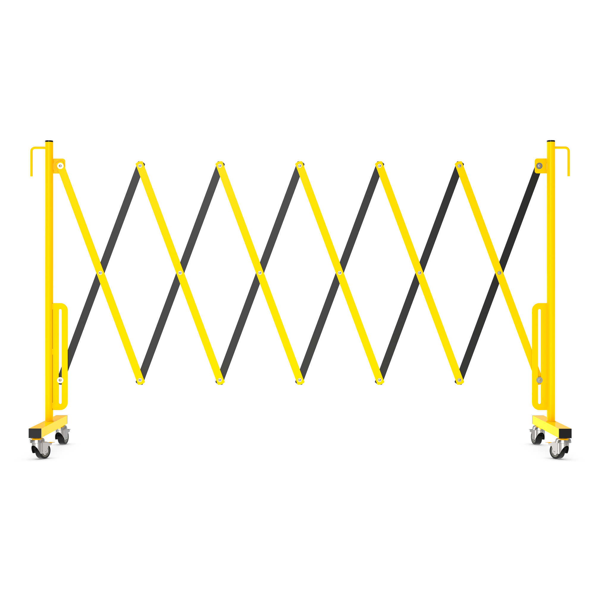 Avgränsare R&R Solutions Expanderbar Mobil Gul/Svart