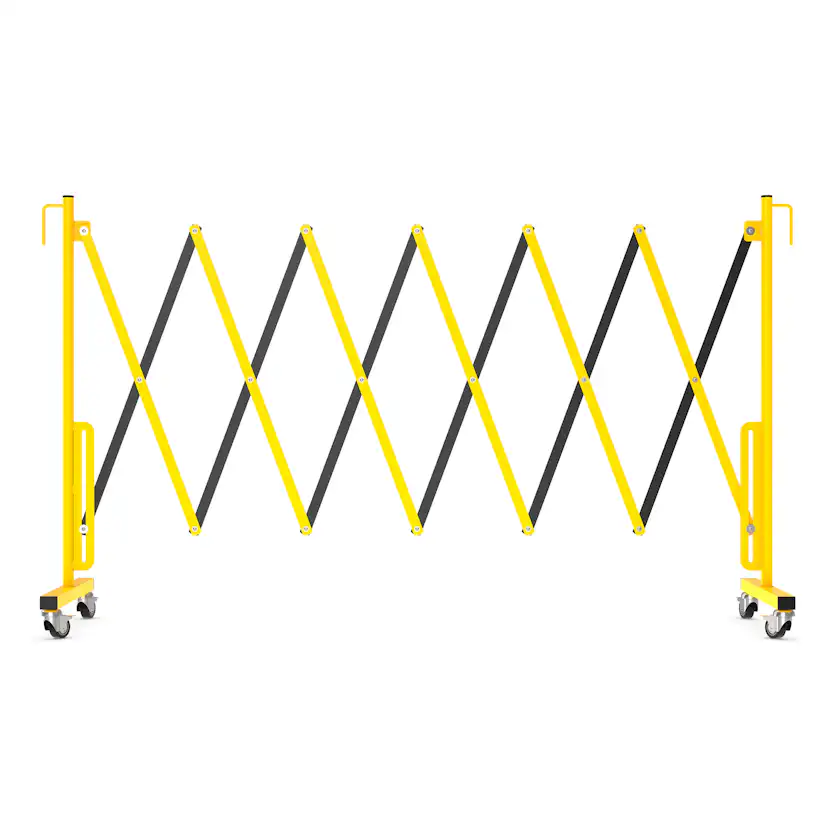 Avgränsare R&R Solutions Expanderbar Mobil Gul/Svart