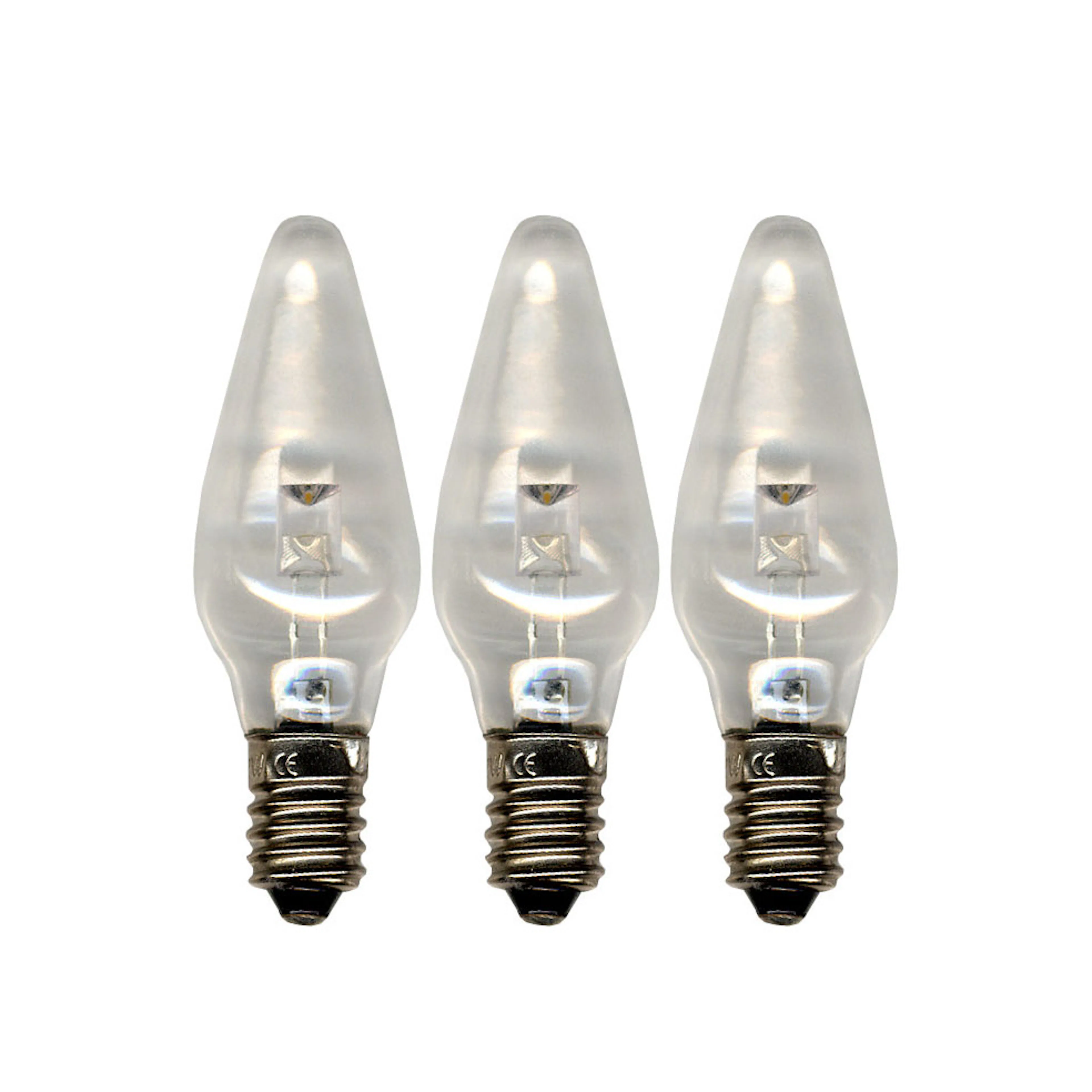 LED-Reservlampa Star Trading Universal LED E10 Klar 3-pack för Inomhusbruk