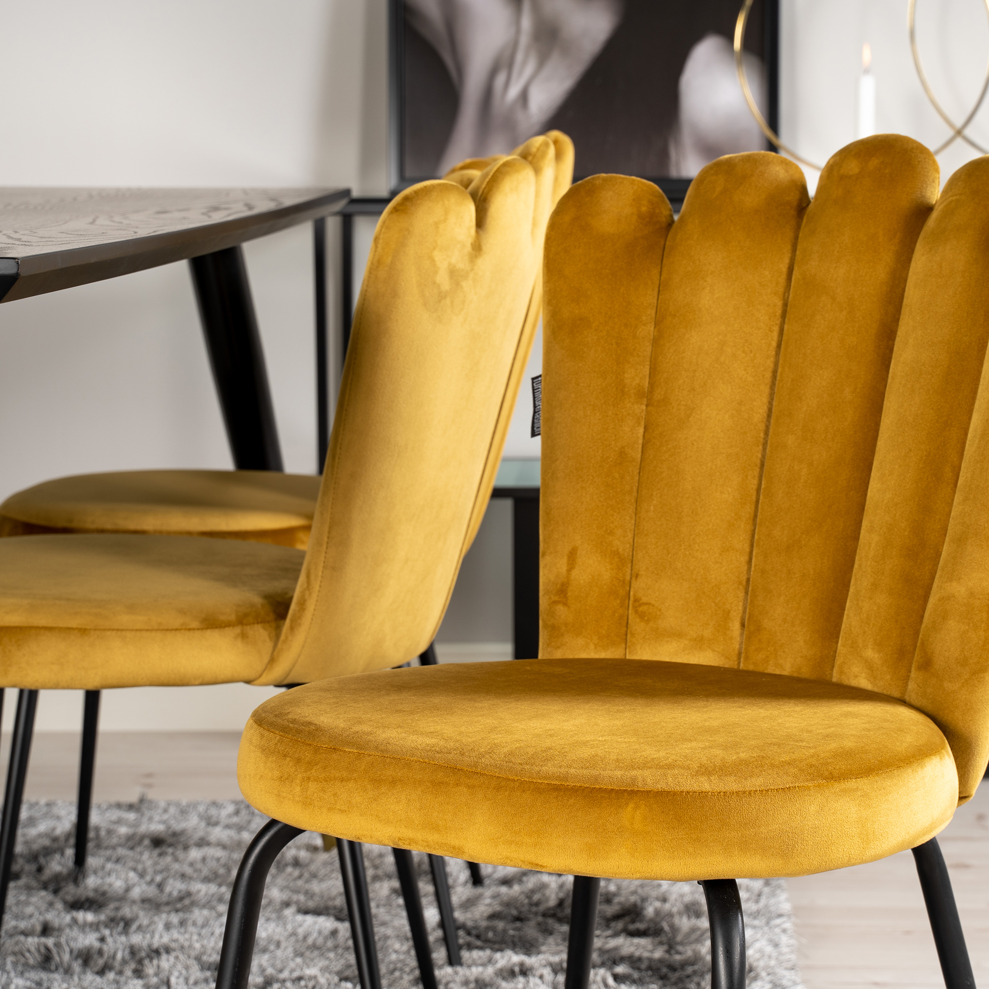 Matgrupp furniture/fashion Disa med 6 Limhamn Light Stolar