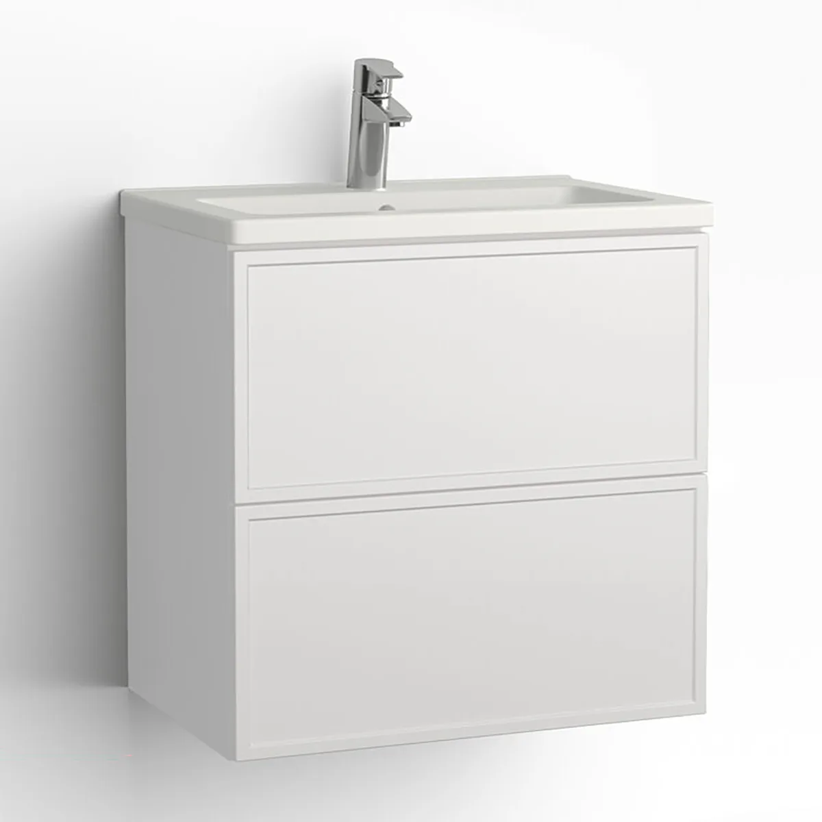 Kommod Free Compact 600 Lådor Thea vit push eluttag Vit, Thea, med Eluttag, med Pushfunktion
