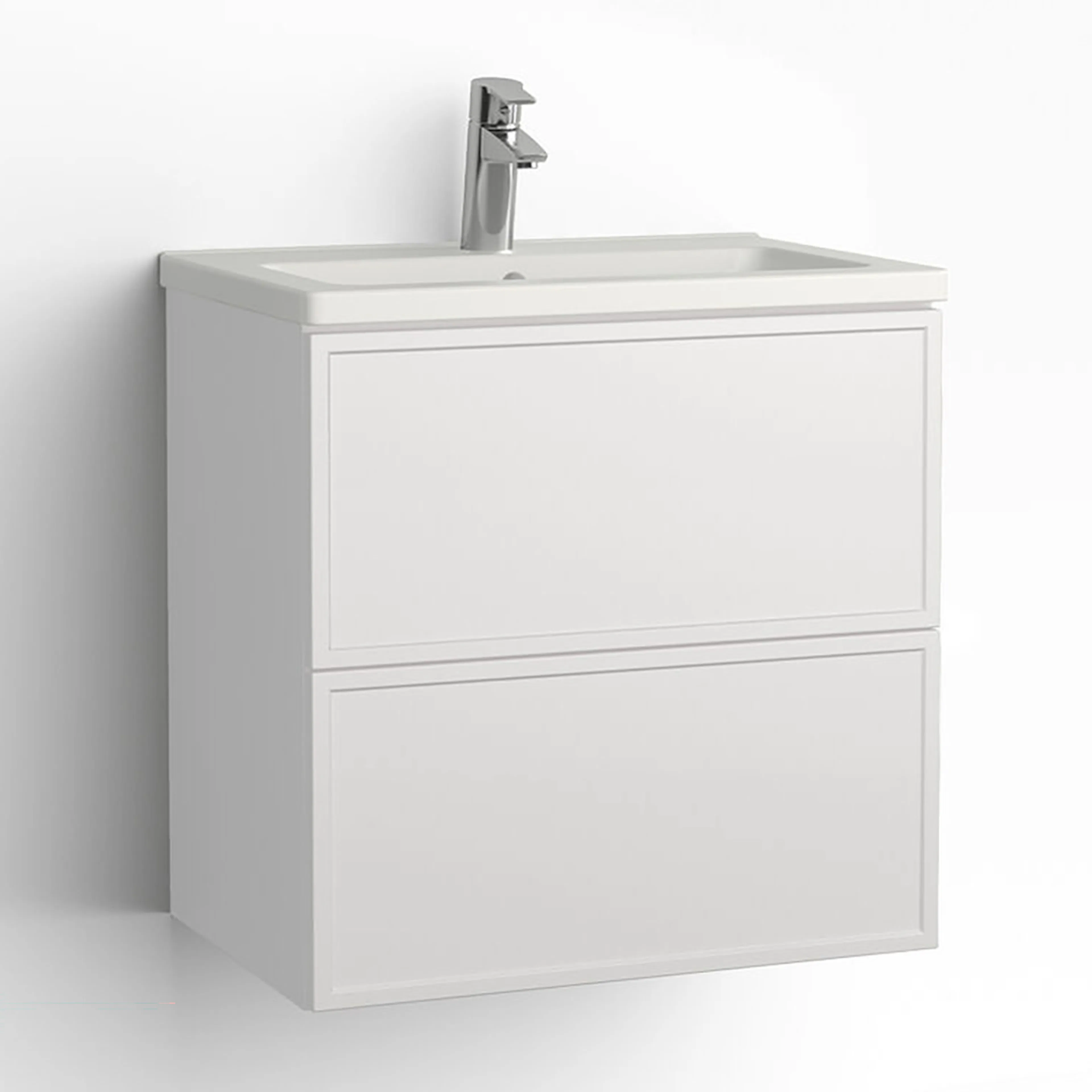 Kommod Free Compact 600 Lådor Thea vit push eluttag Vit, Thea, med Eluttag, med Pushfunktion