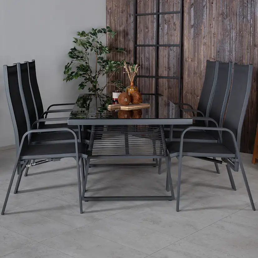 Spisegruppe Venture Home Douglas med 6 Copacabana Spisestoler