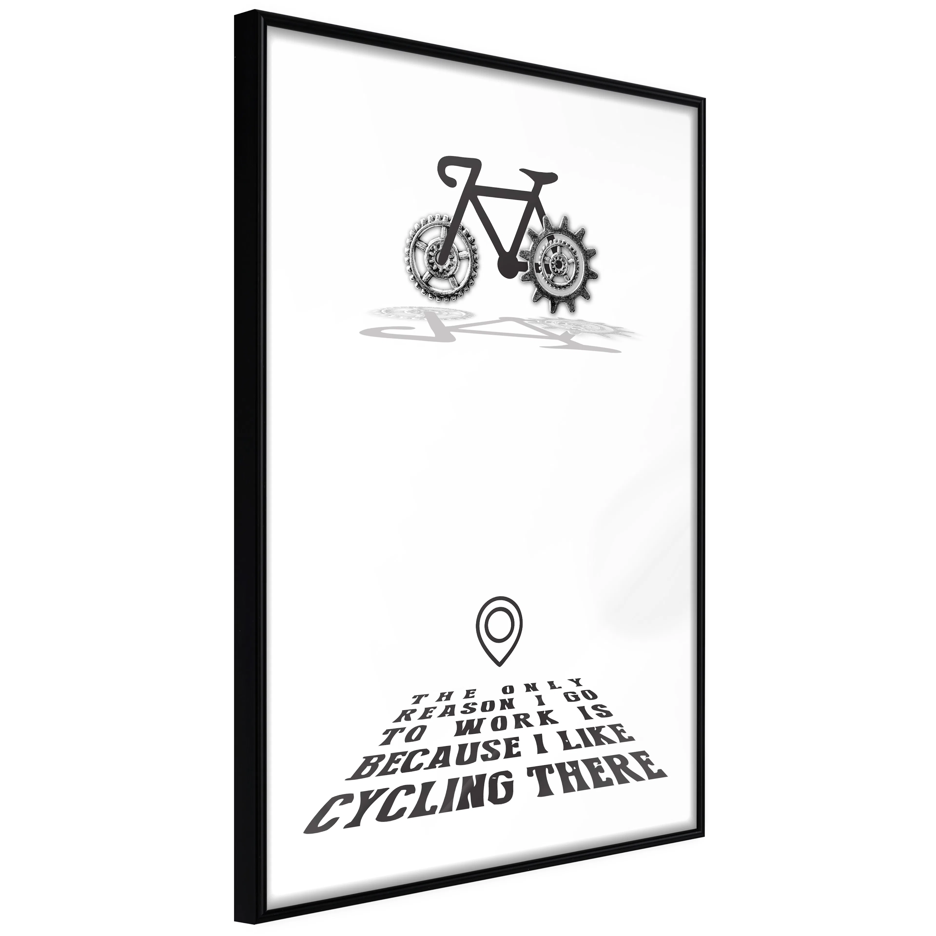 Affisch - I like Cycling [Poster] 40x60 Svart ram, 40x60 cm