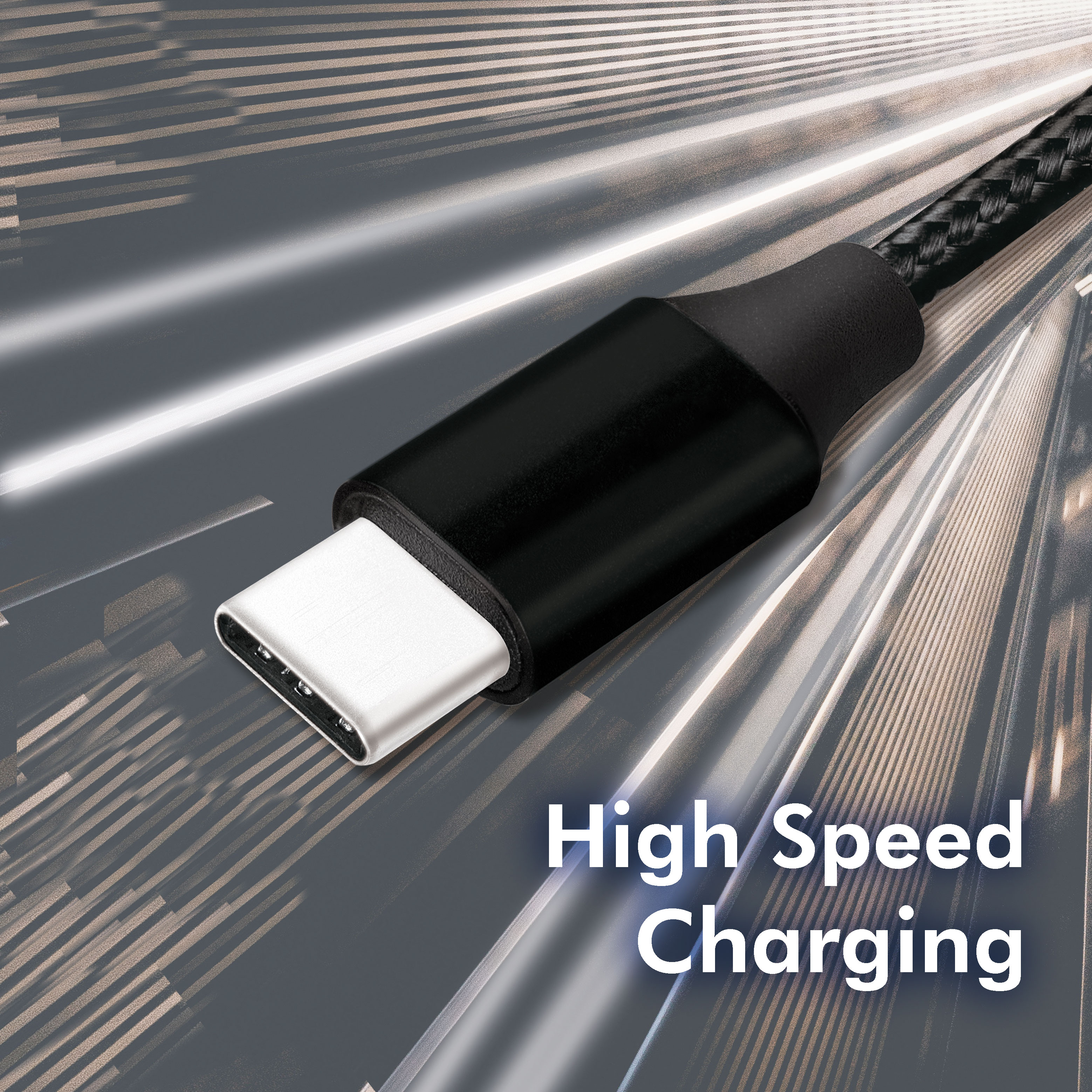 USB-C Ladd/synk-kabel LogiLink USB 2.0 15W 0,3 m Textil