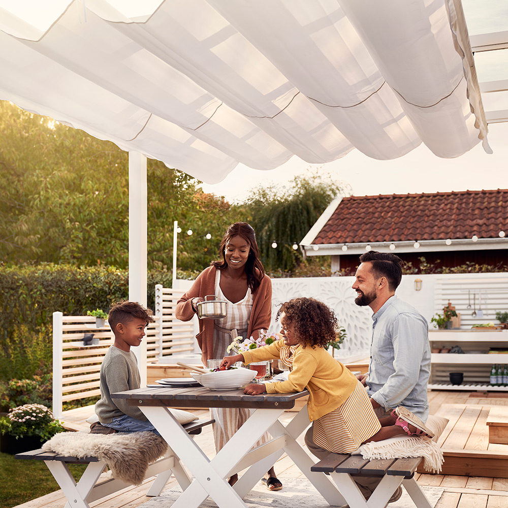 Pergola 4x4 m Vit Vit