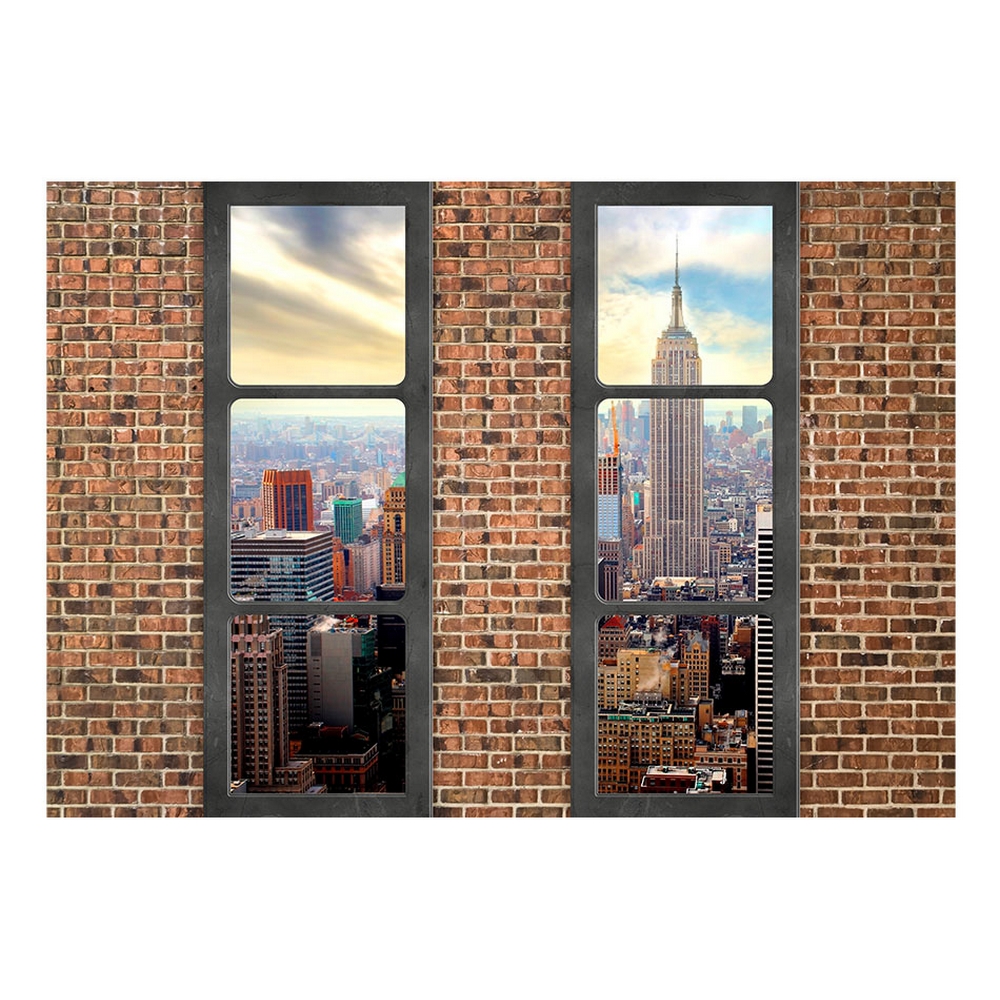 Självhäftande fototapet - The view from the window: New York Storlek: 392x280 cm