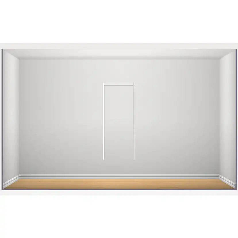Garderobslösning Elfa Classic Grundlösning 1 Sektion B: 640 mm H:1532 mm med Täcklist