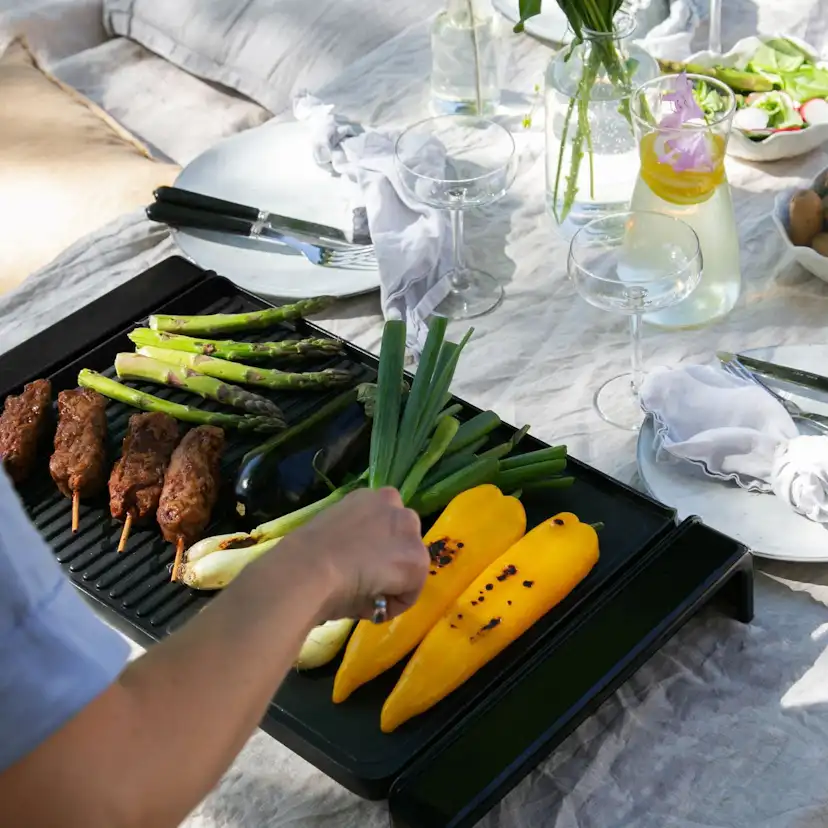 Elektrisk Bordsgrill Champion XXL 47x32cm 2000W EG210 Svart