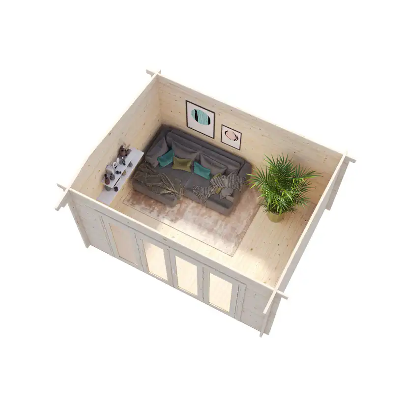 Ines 11,1 m2 Impregnerad transparent