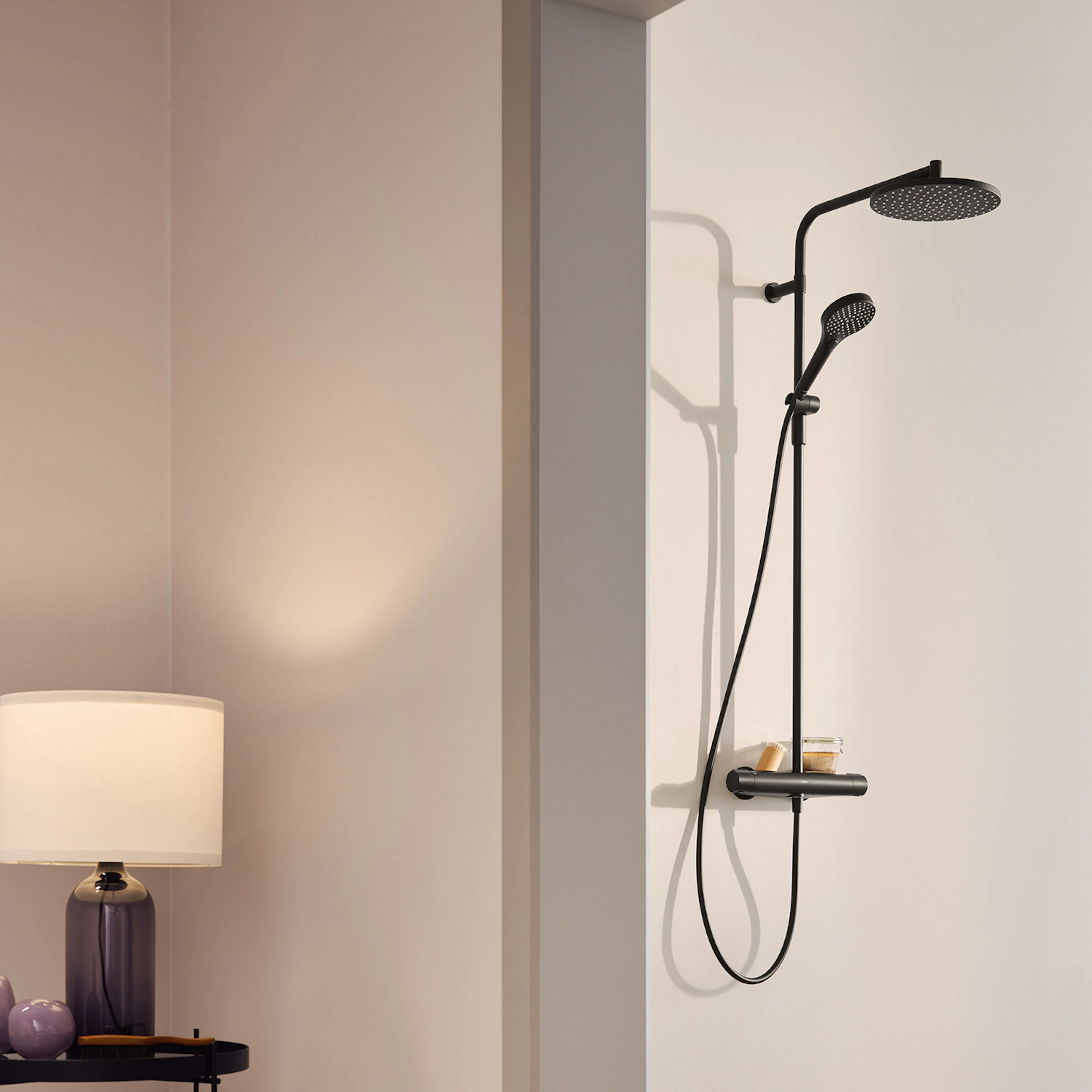 Takduschset Oras Optima Style med Termostatblandare